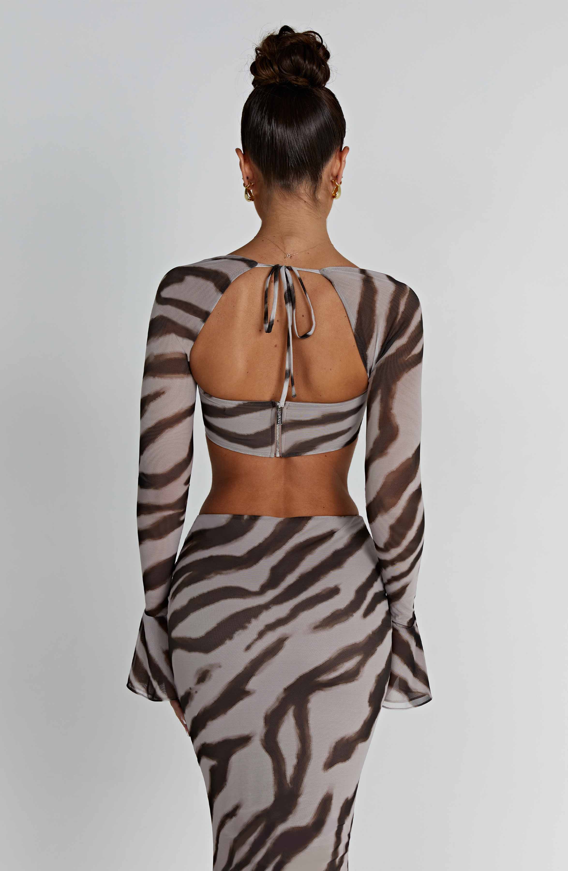 Priscilla Top - Zebra Print - Image 3