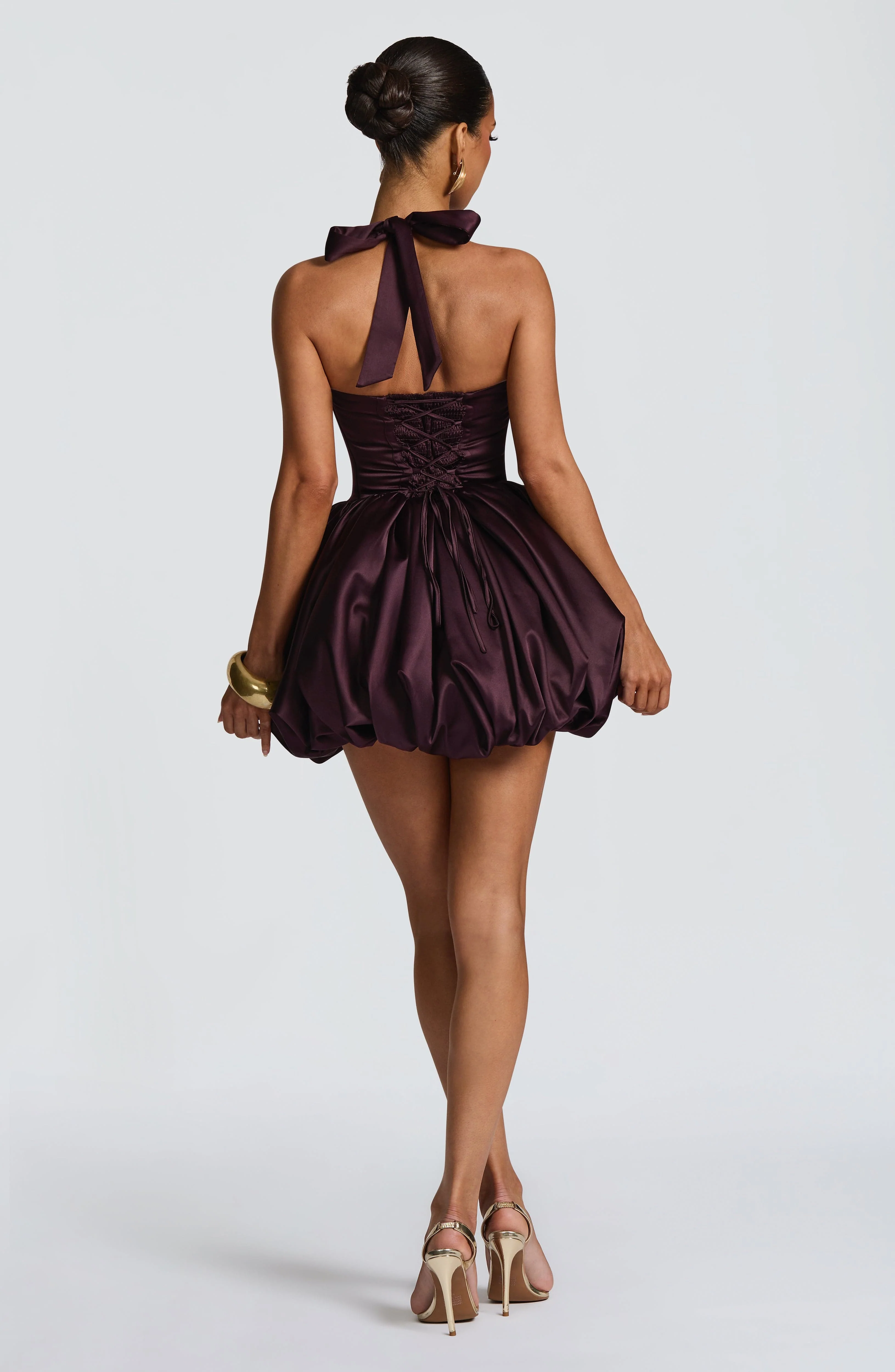 Prudence Mini Dress - Plum - Image 2