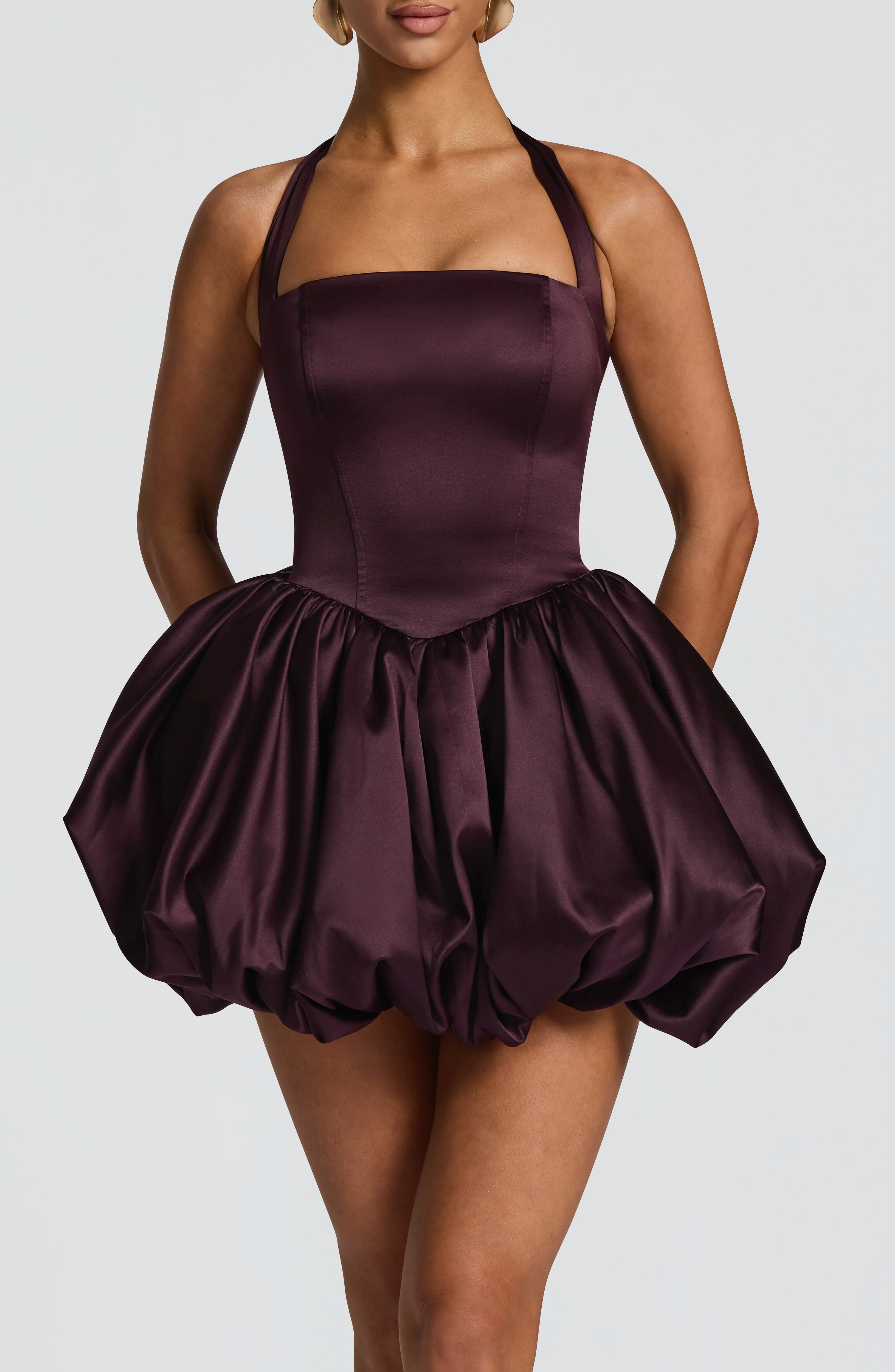 Prudence Mini Dress - Plum - Image 5