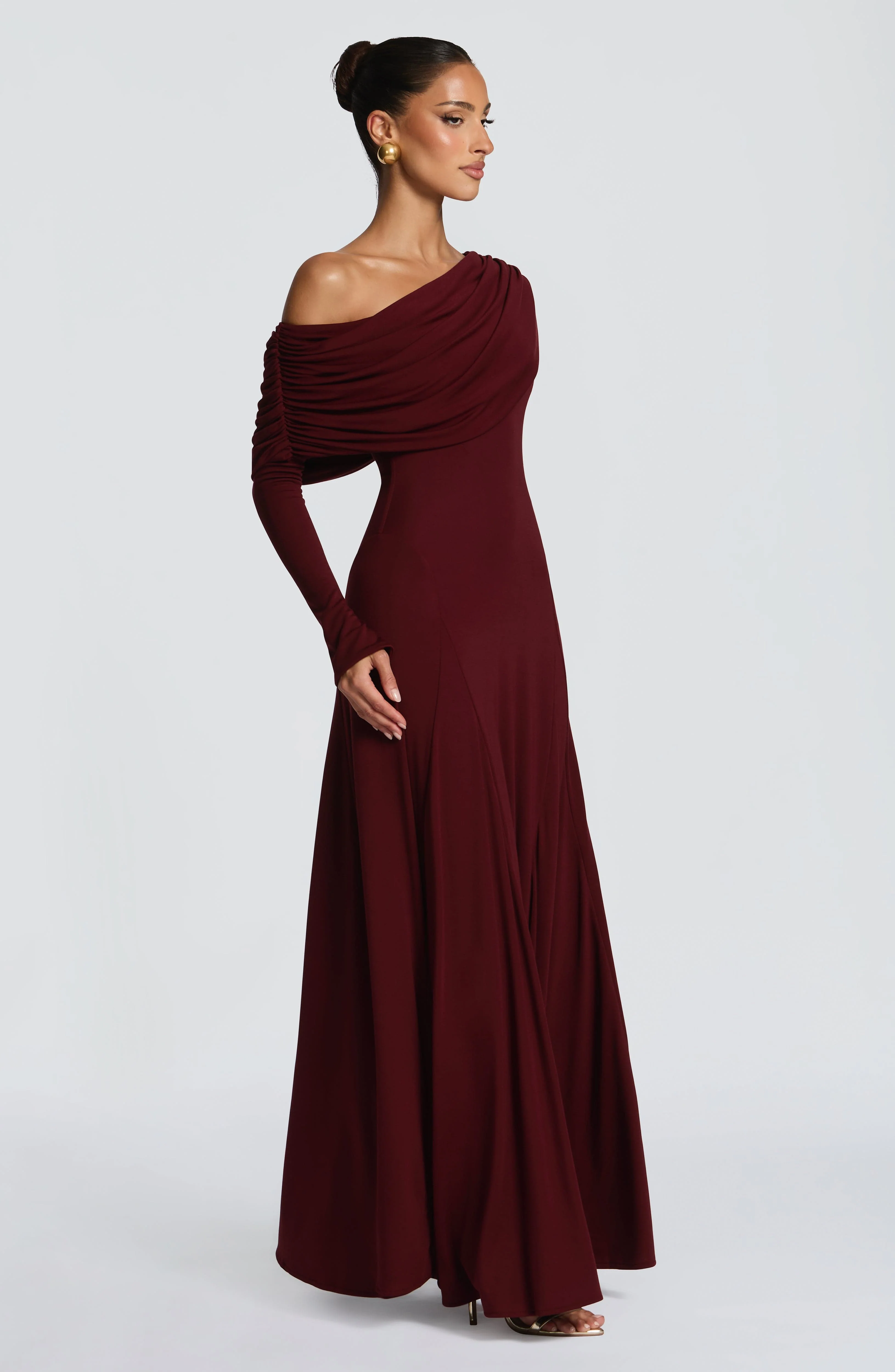 Rafaela Maxi Dress - Cherry Lacquer - Image 4