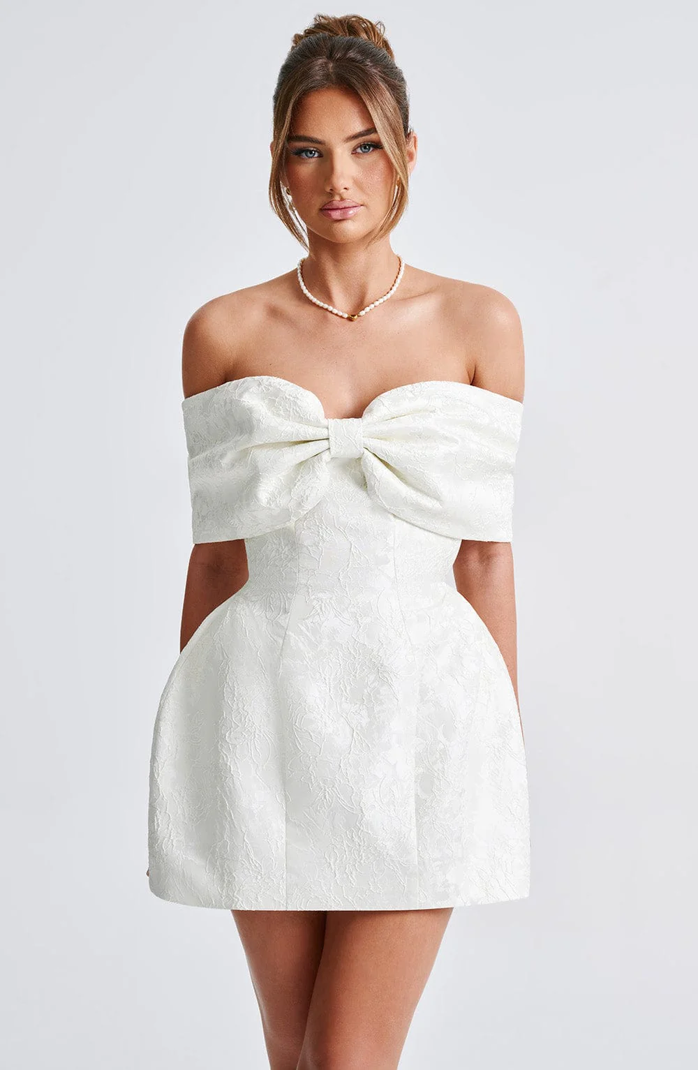 Raquel Mini Dress - Ivory - Image 12