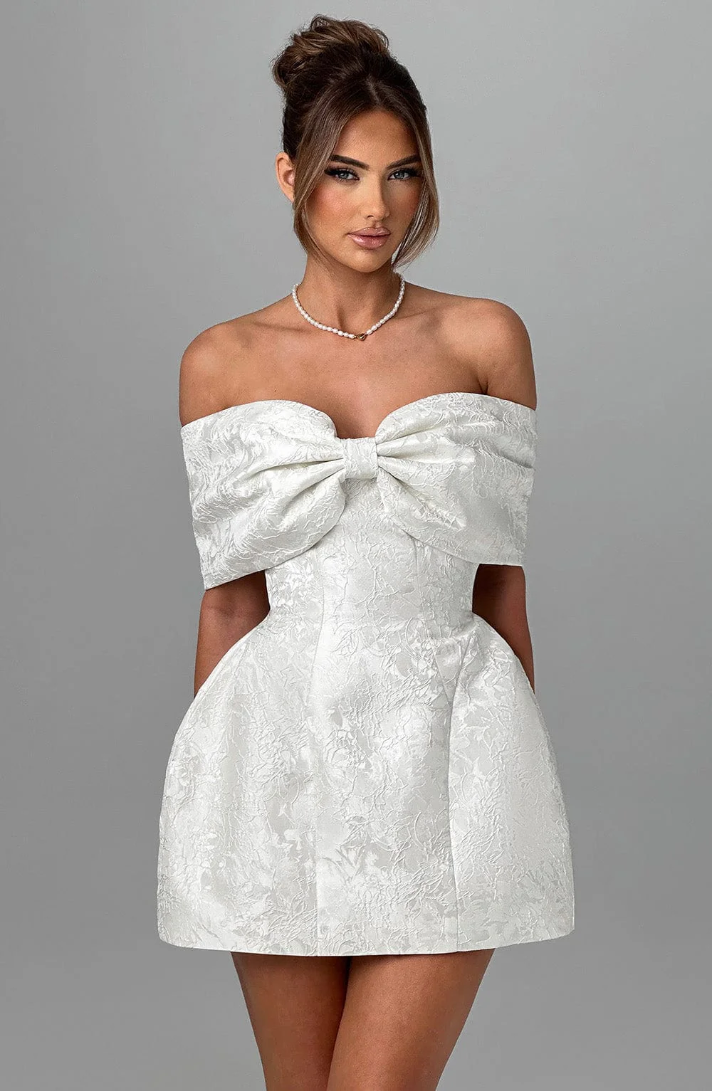 Raquel Mini Dress - Ivory - Image 13