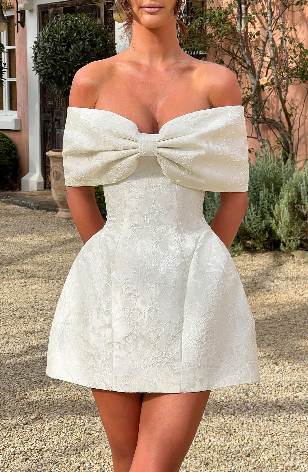 Raquel Mini Dress - Ivory - Image 6