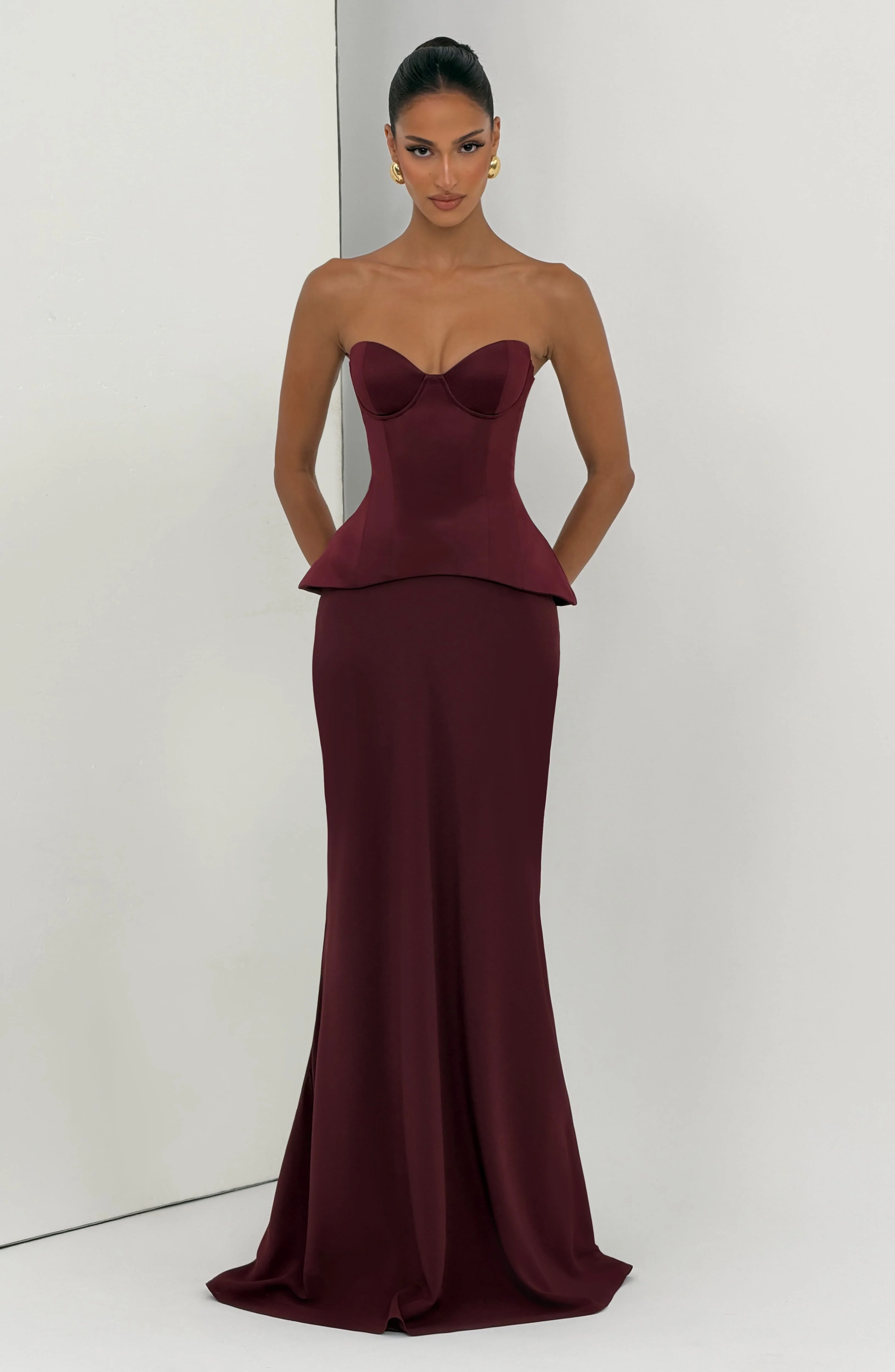 Ravenna Corset - Cherry Lacquer - Image 8
