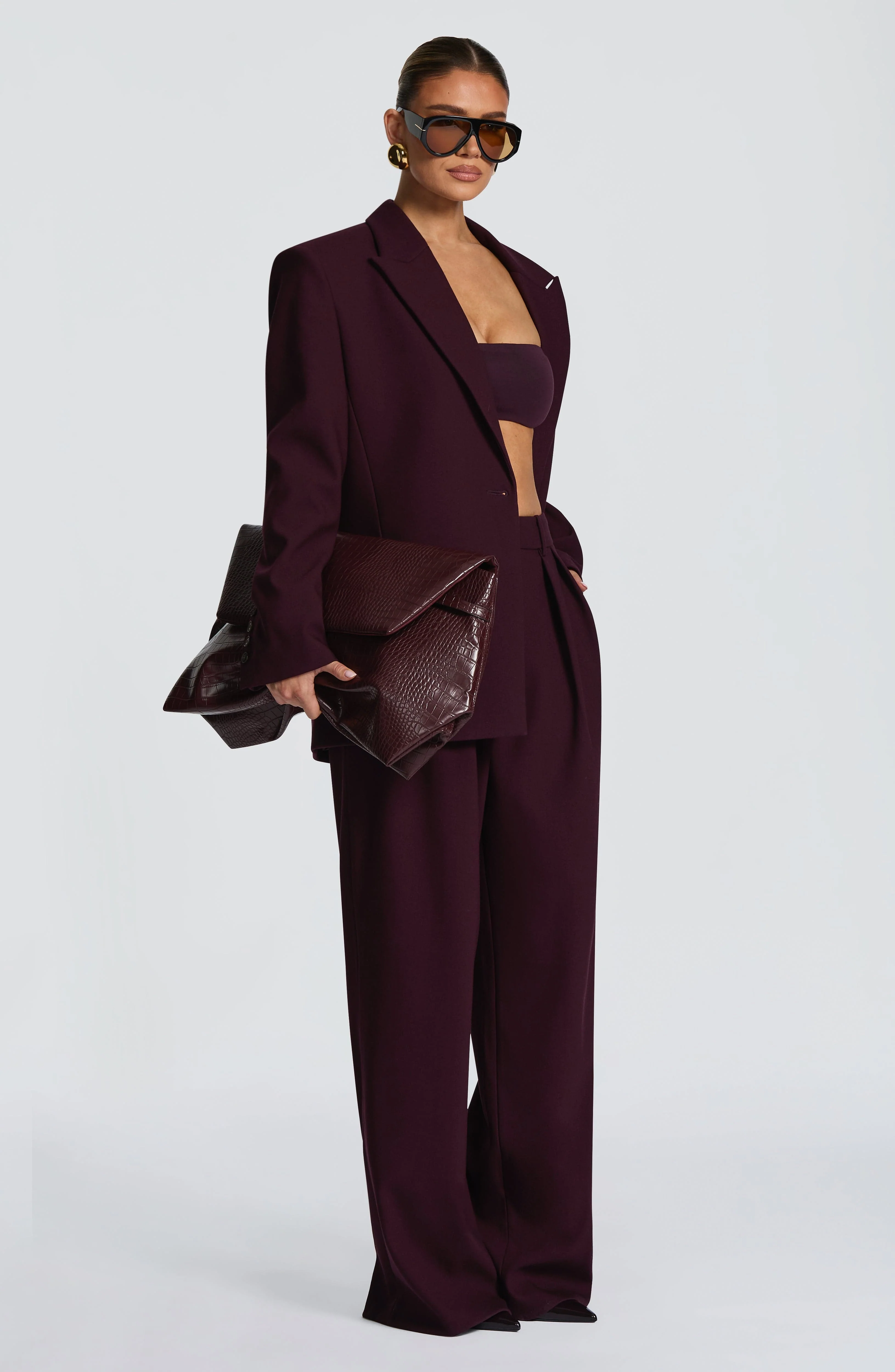 Reece Blazer - Plum - Image 10
