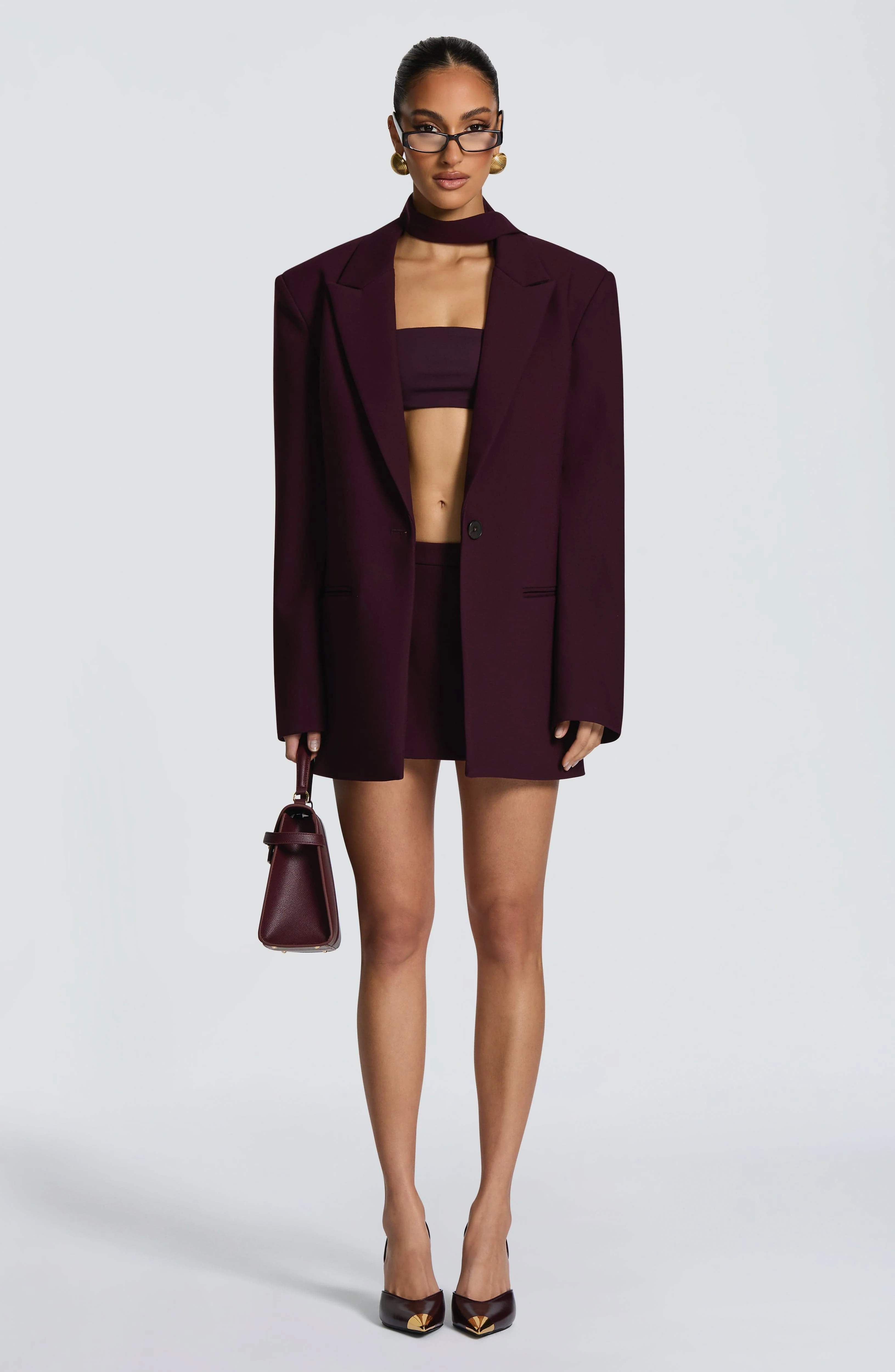 Reece Blazer - Plum - Image 15