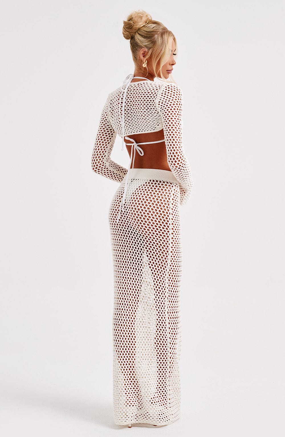 Riella Maxi Skirt - White - Image 3
