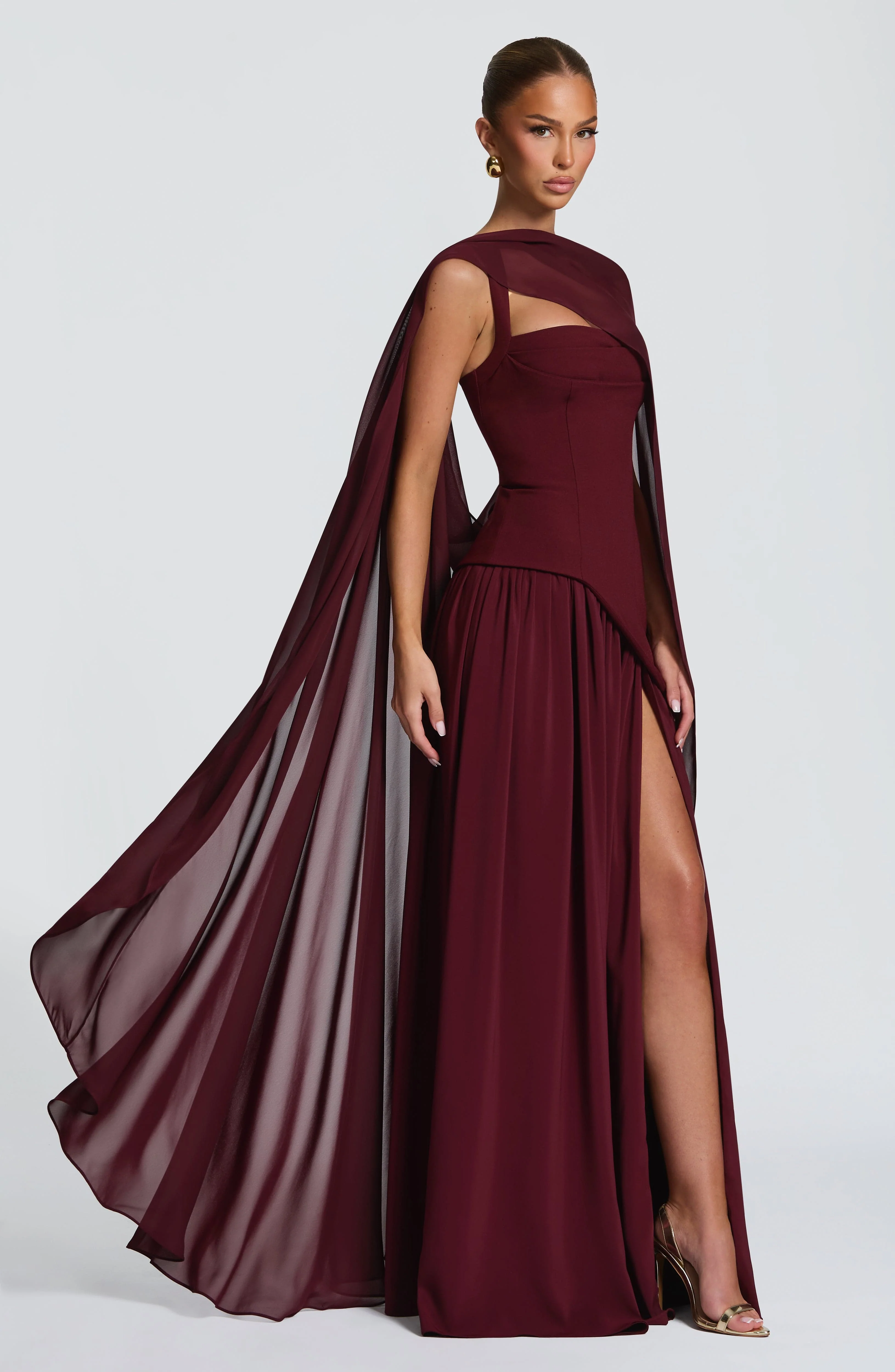 Romy Cape - Cherry Lacquer - Image 4