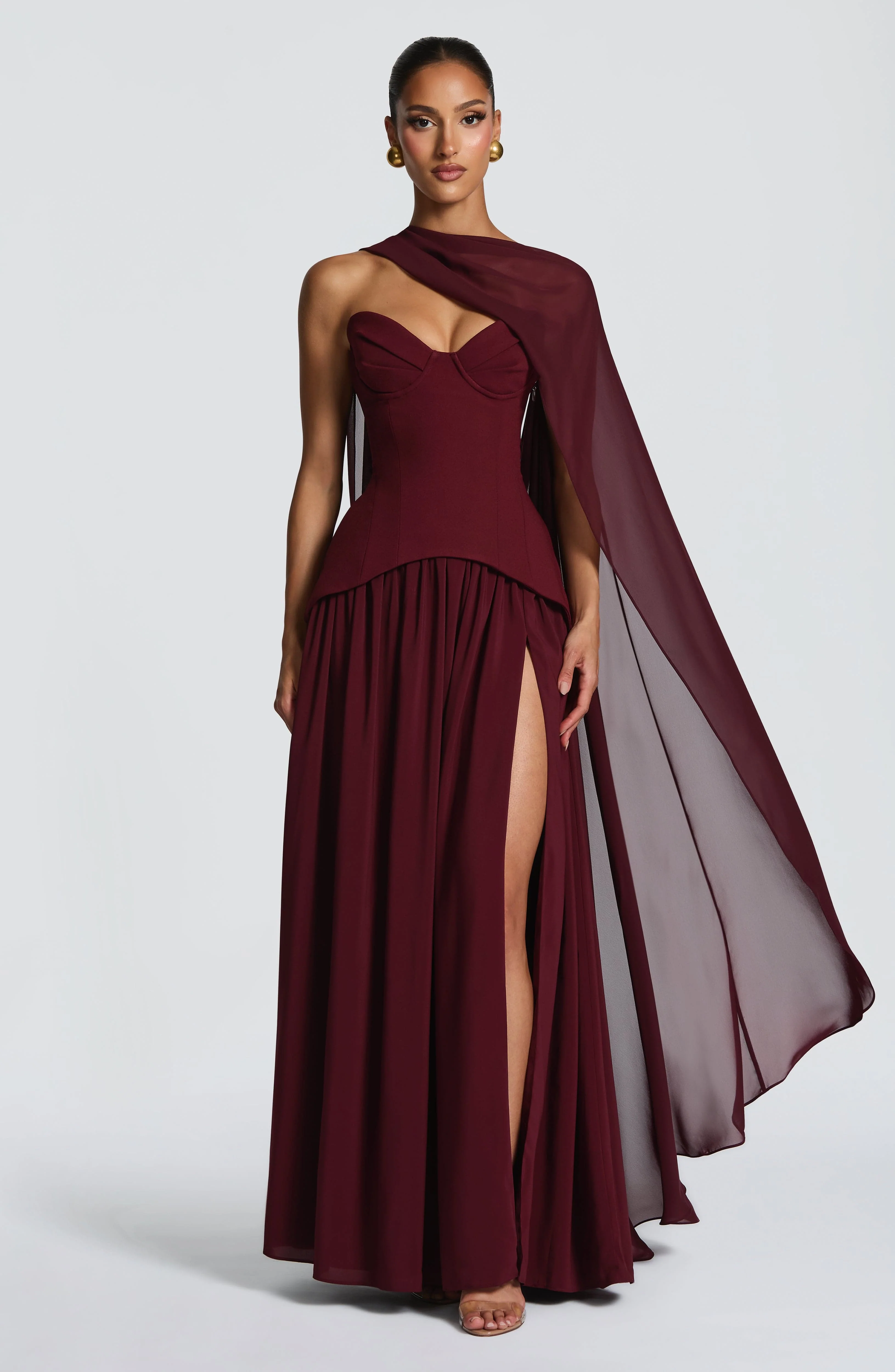 Romy Cape - Cherry Lacquer - Image 7