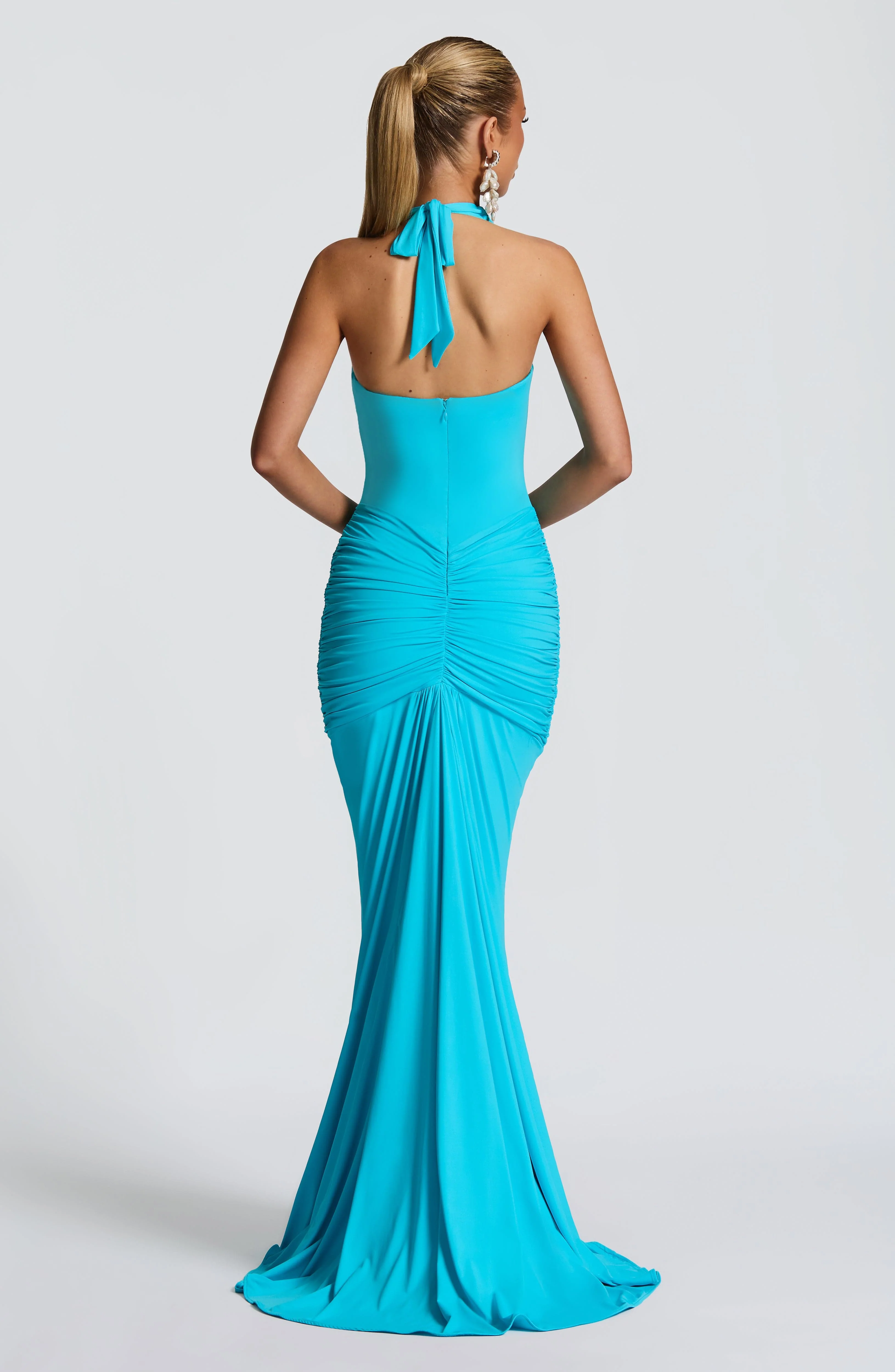 Rosetta Maxi Dress - Aqua - Image 4