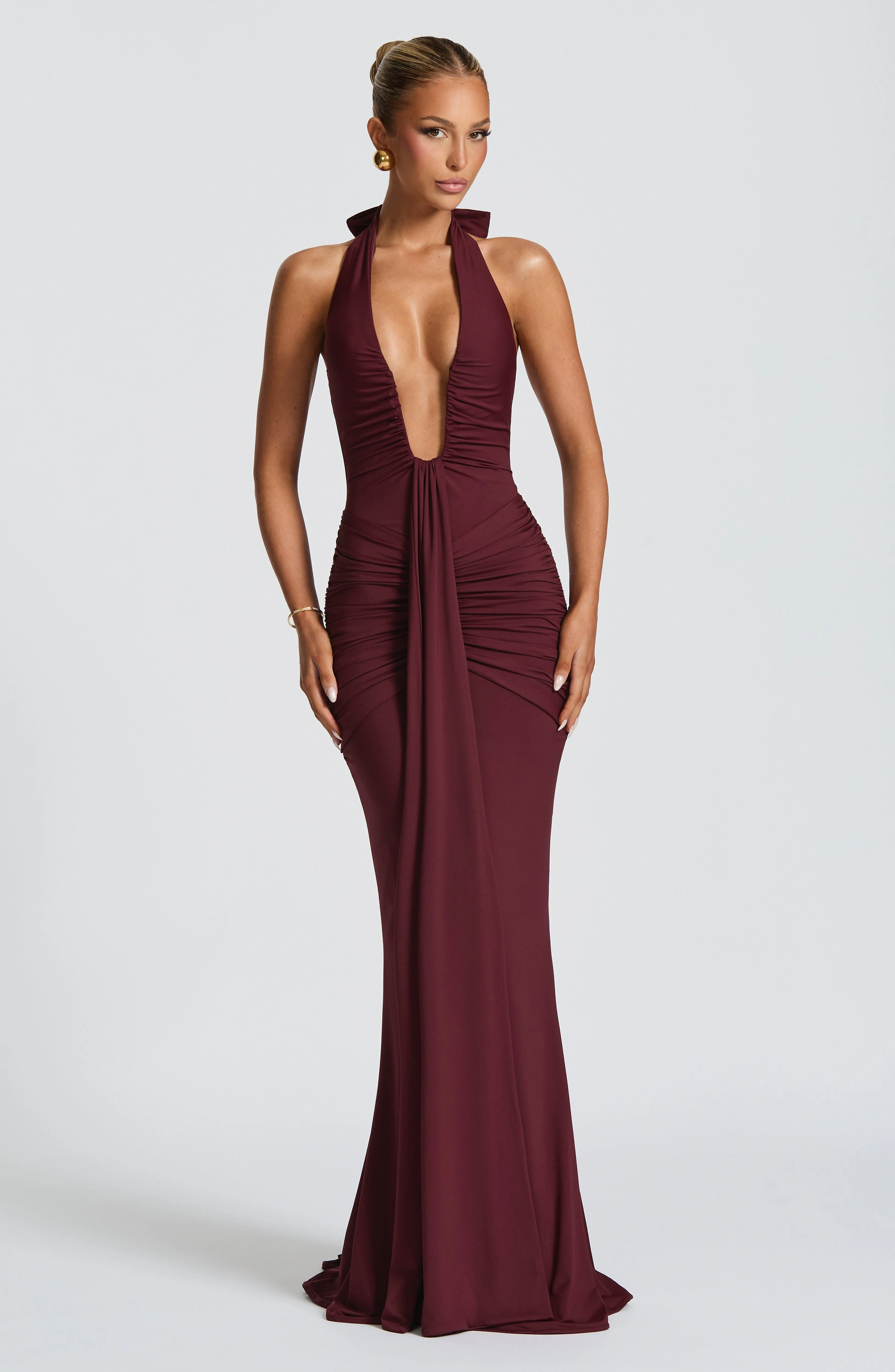 Rosetta Maxi Dress - Cherry Lacquer - Image 2