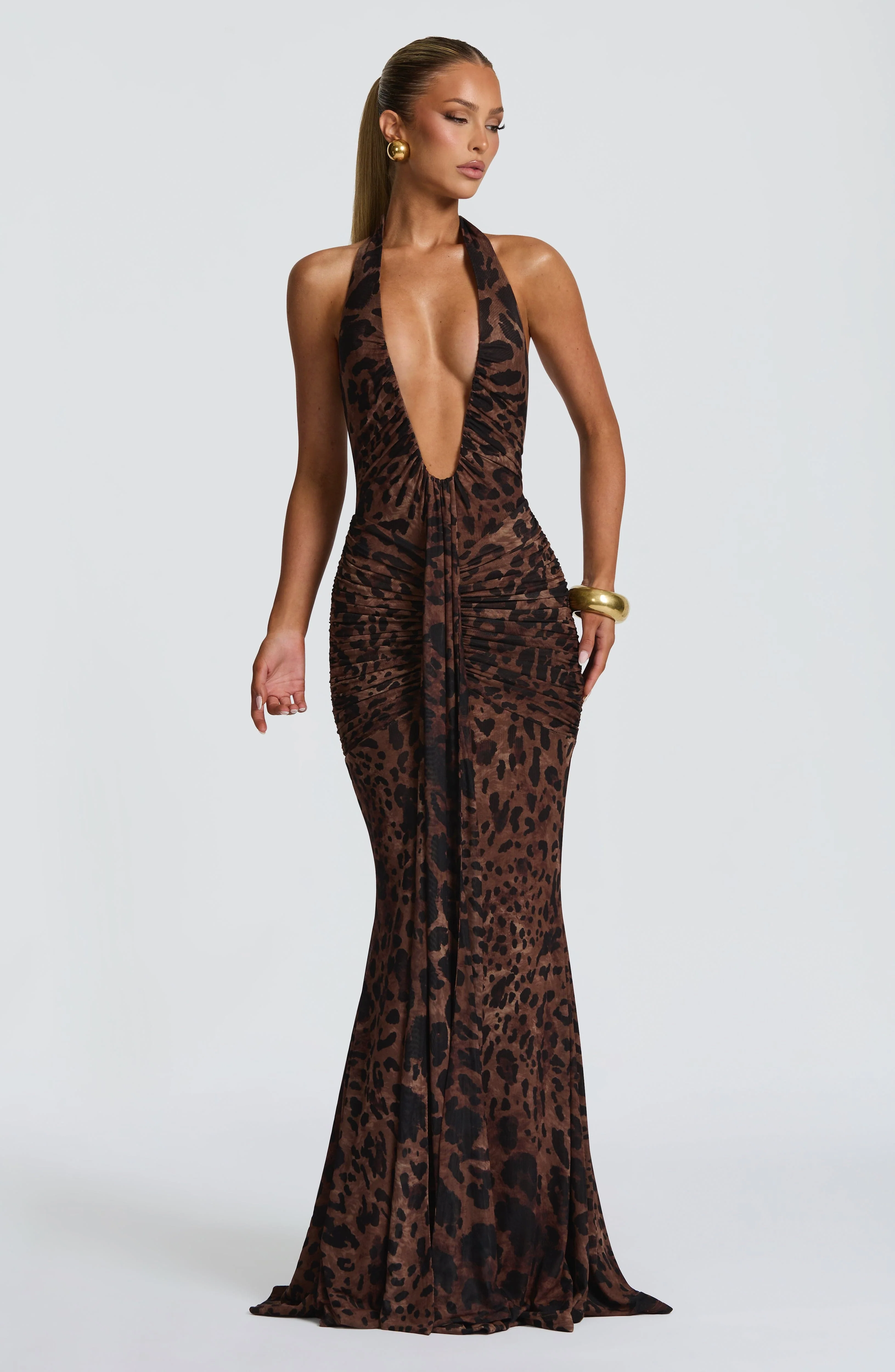 Rosetta Maxi Dress - Leopard Print - Image 13