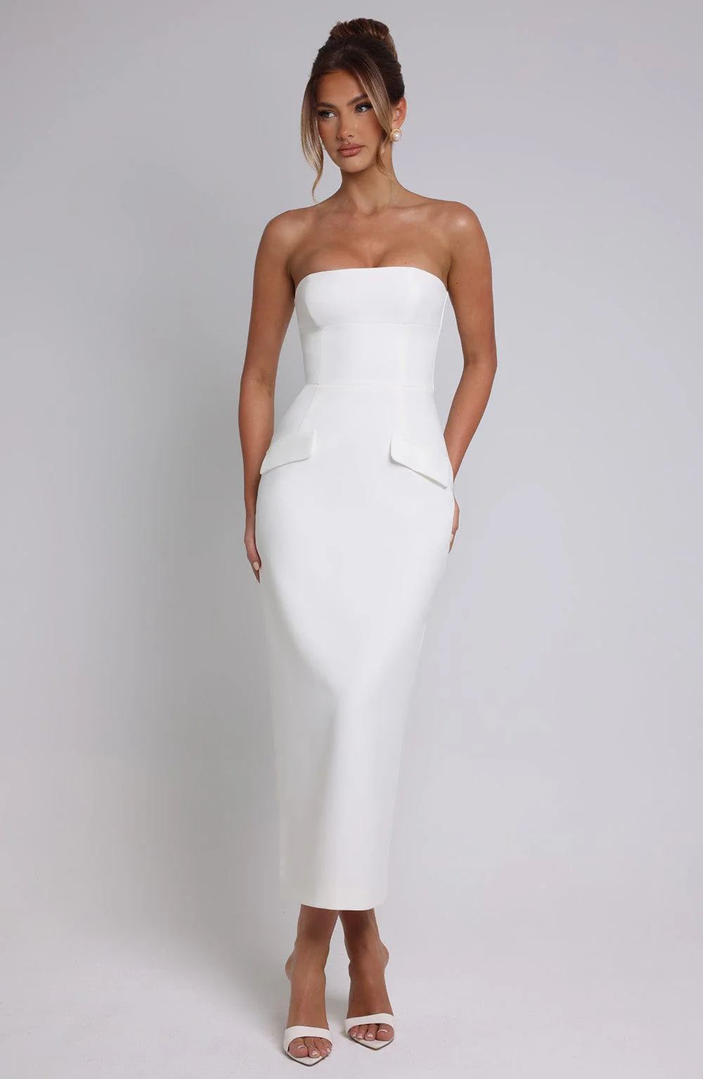 Roxanne Midaxi Dress - Ivory - Image 5