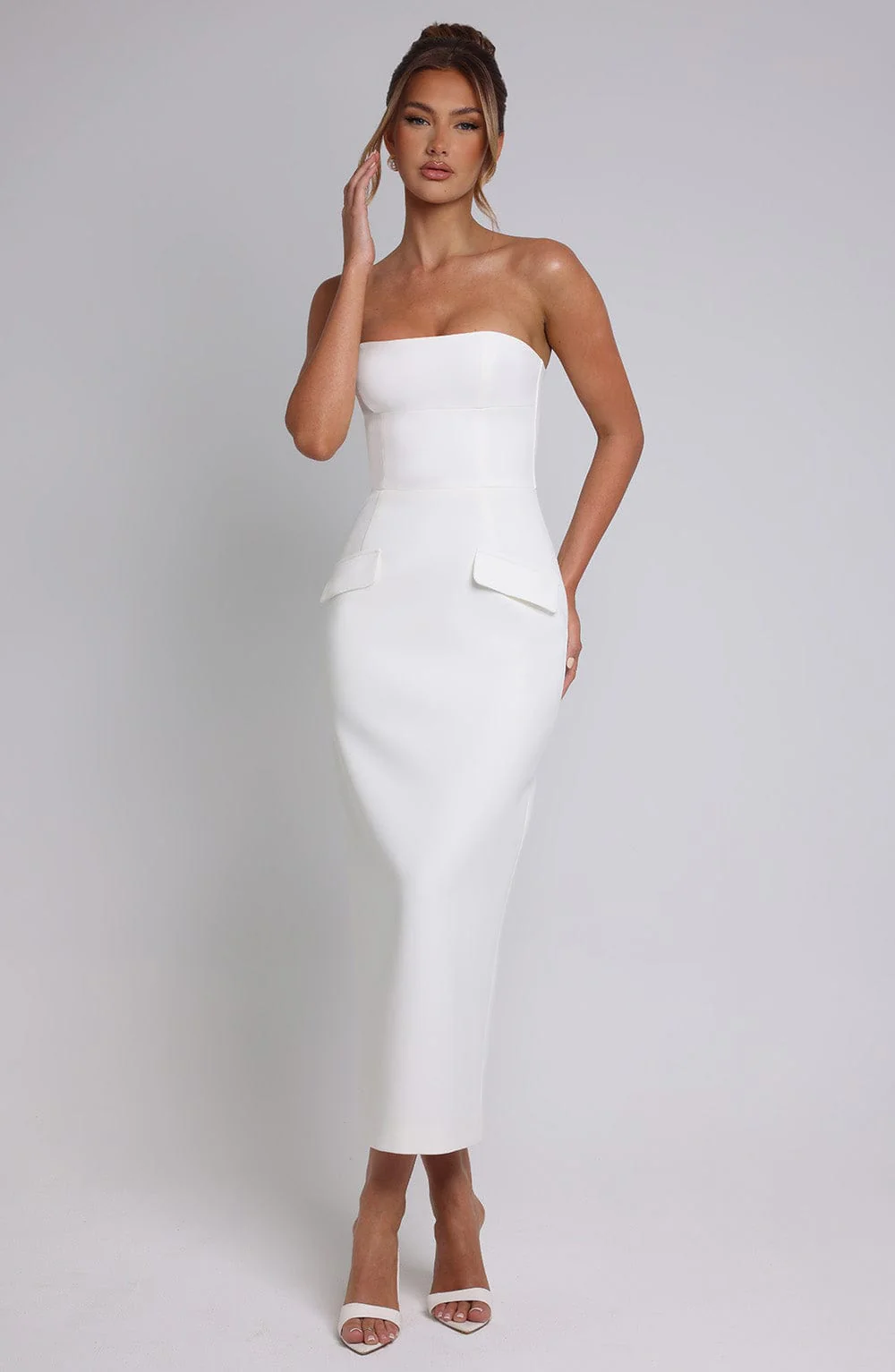 Roxanne Midaxi Dress - Ivory - Image 7