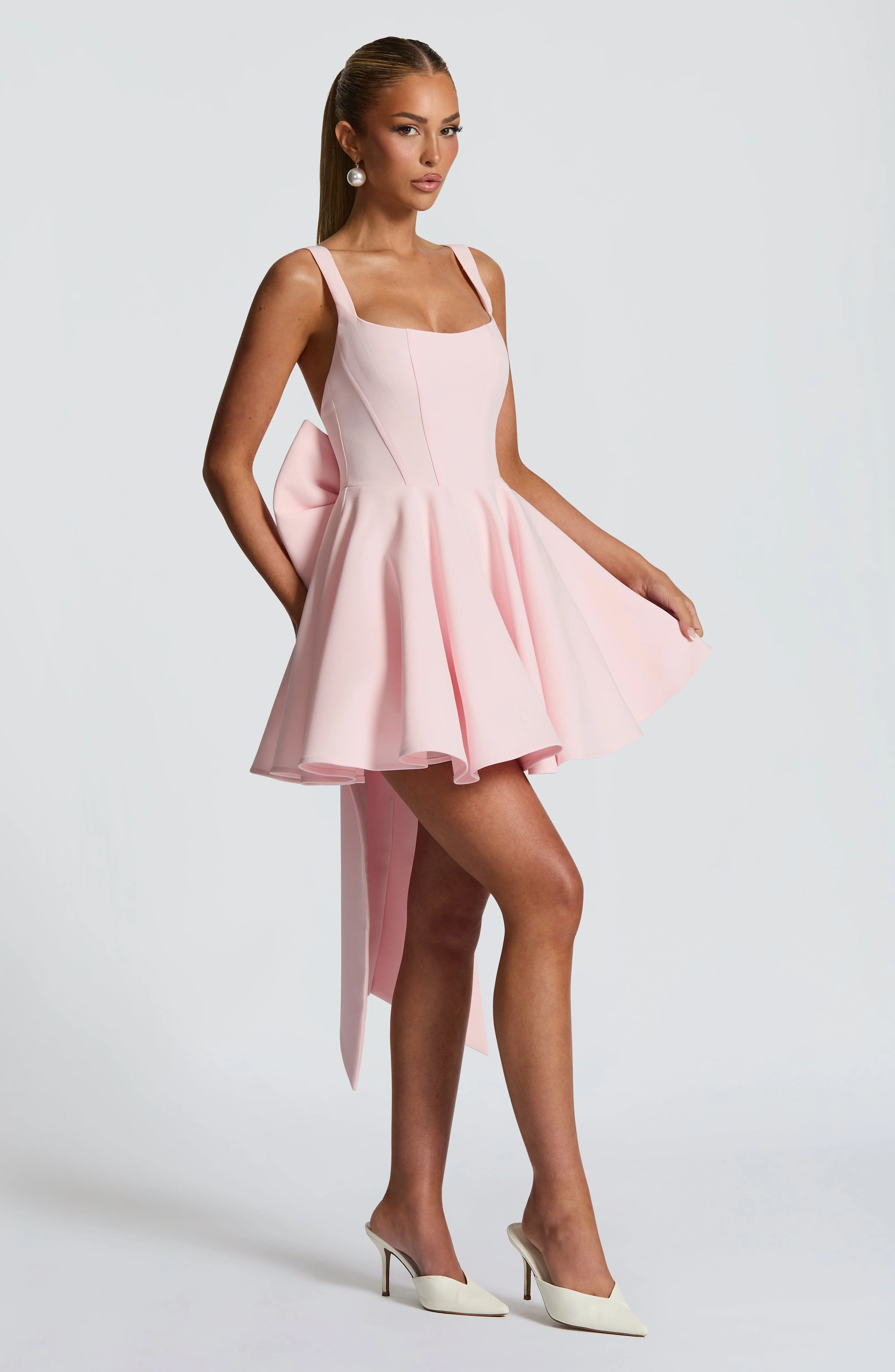 Rue Mini Dress - Blush - Image 3