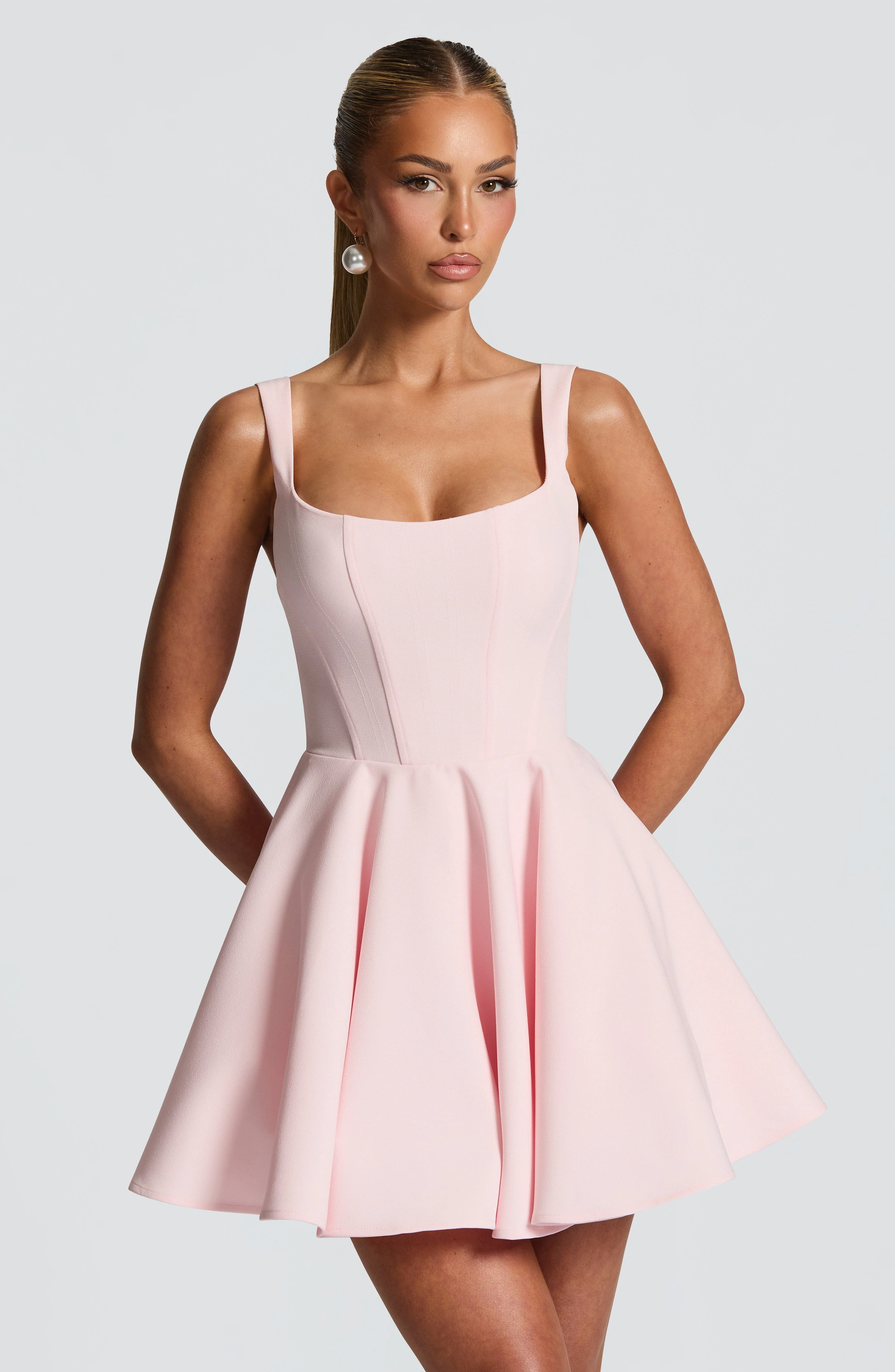 Rue Mini Dress - Blush - Image 4