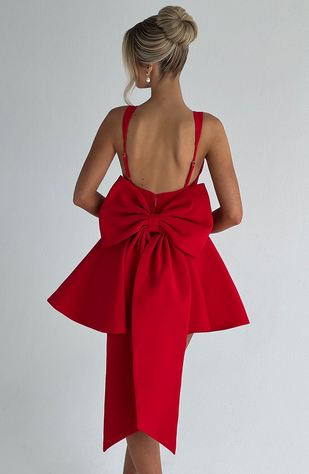 Rue Mini Dress - Red - Image 2