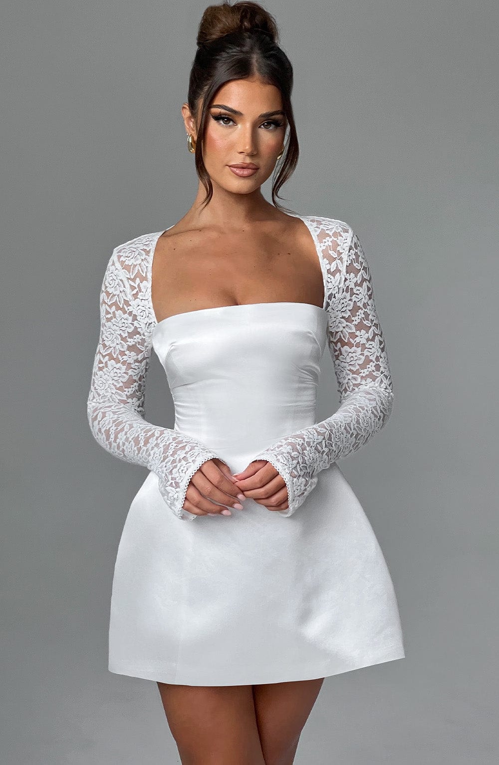 Sadie Mini Dress - Ivory - Image 8