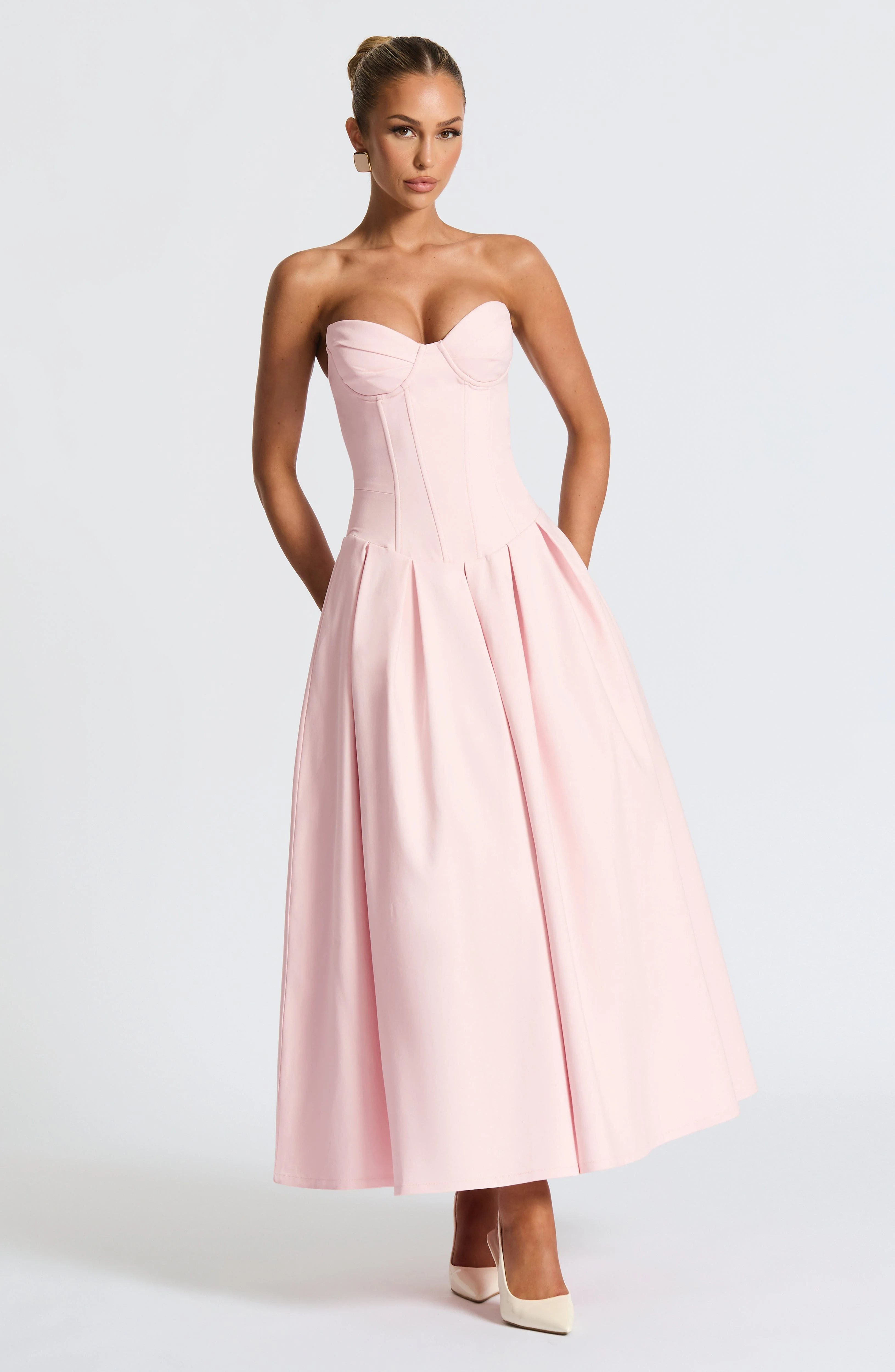 Salma Midi Dress - Blush - Image 5