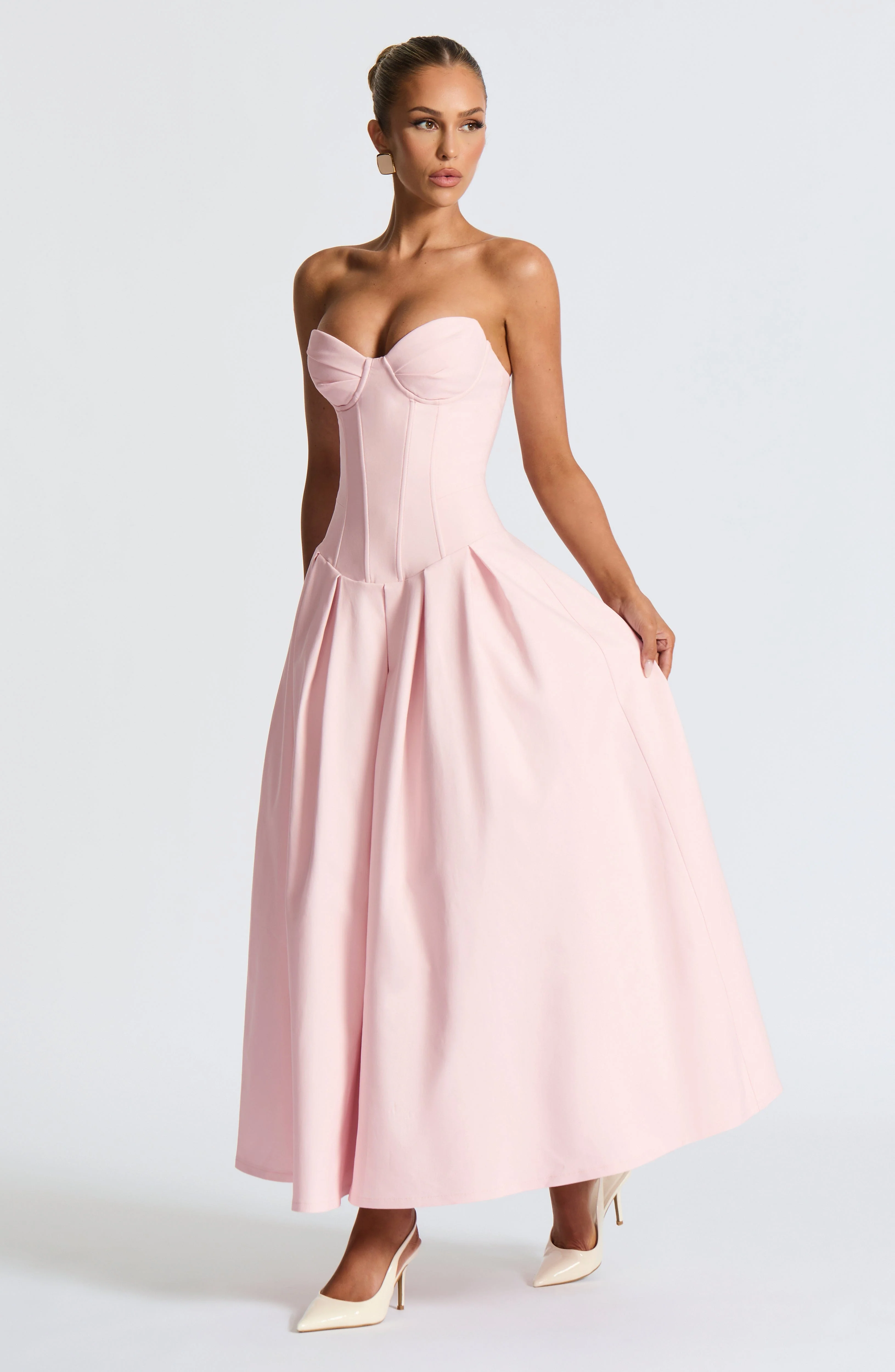 Salma Midi Dress - Blush - Image 7