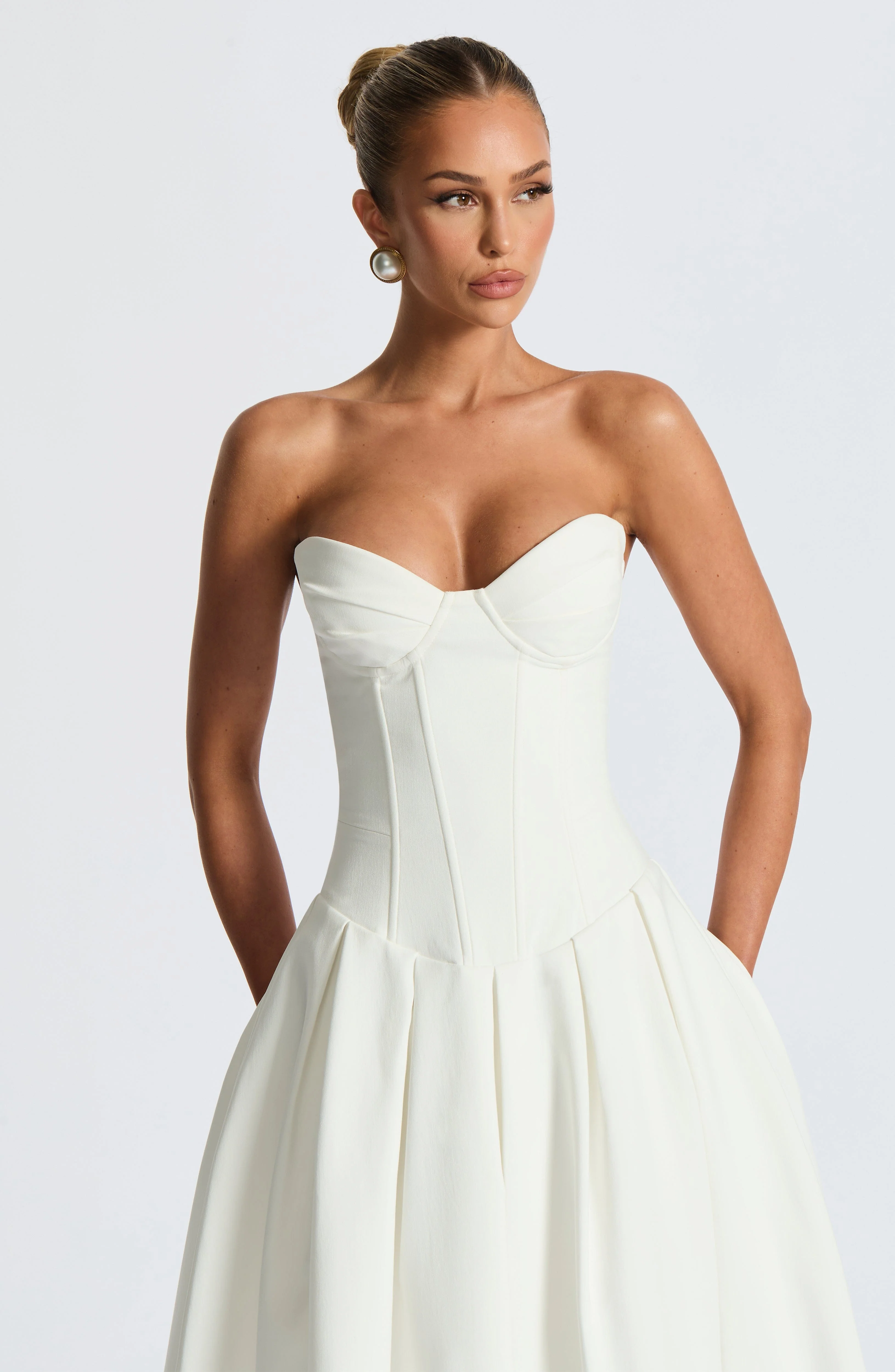 Salma Midi Dress - Ivory - Image 6