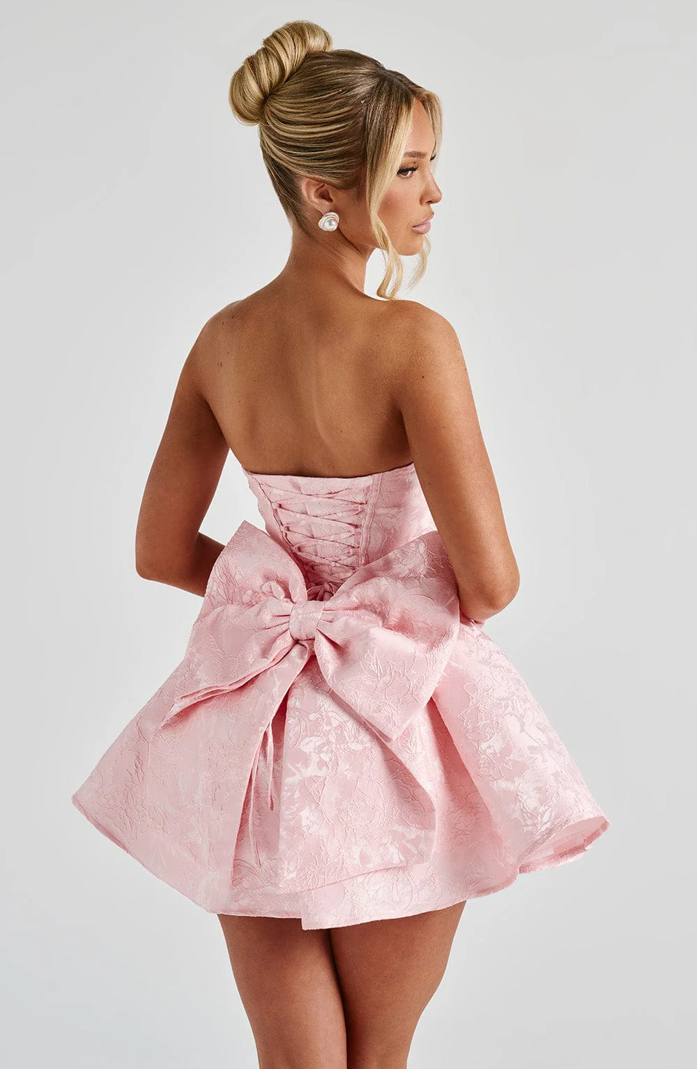 Salome Mini Dress - Blush - Image 7