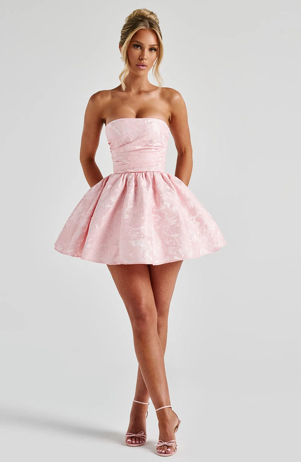 Salome Mini Dress - Blush - Image 8