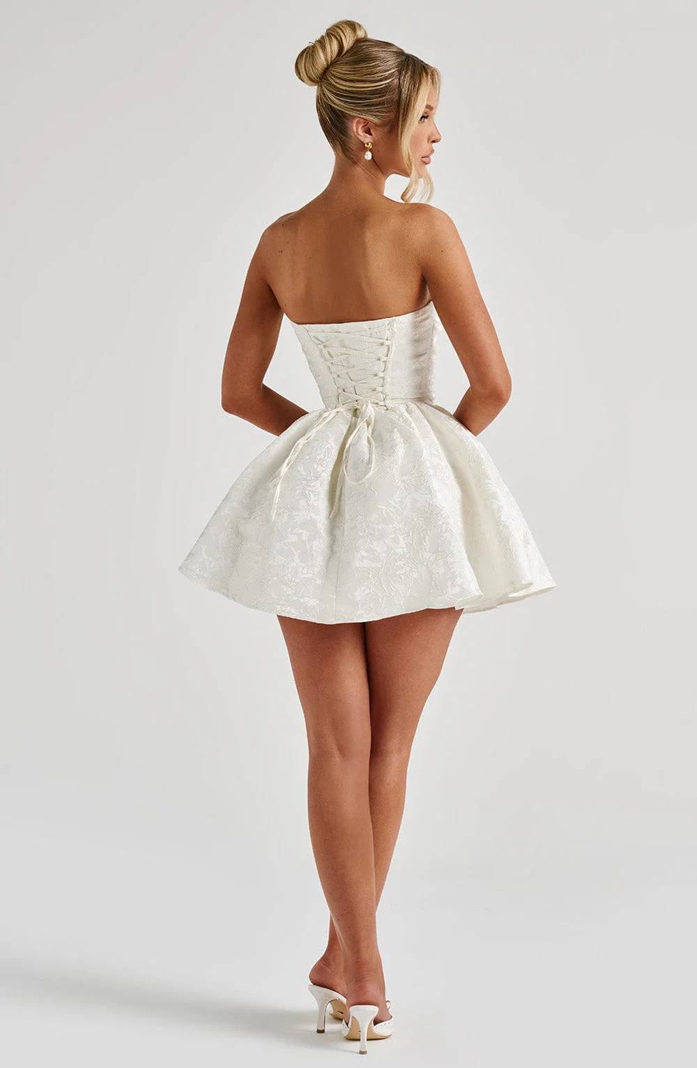 Salome Mini Dress - Ivory - Image 6