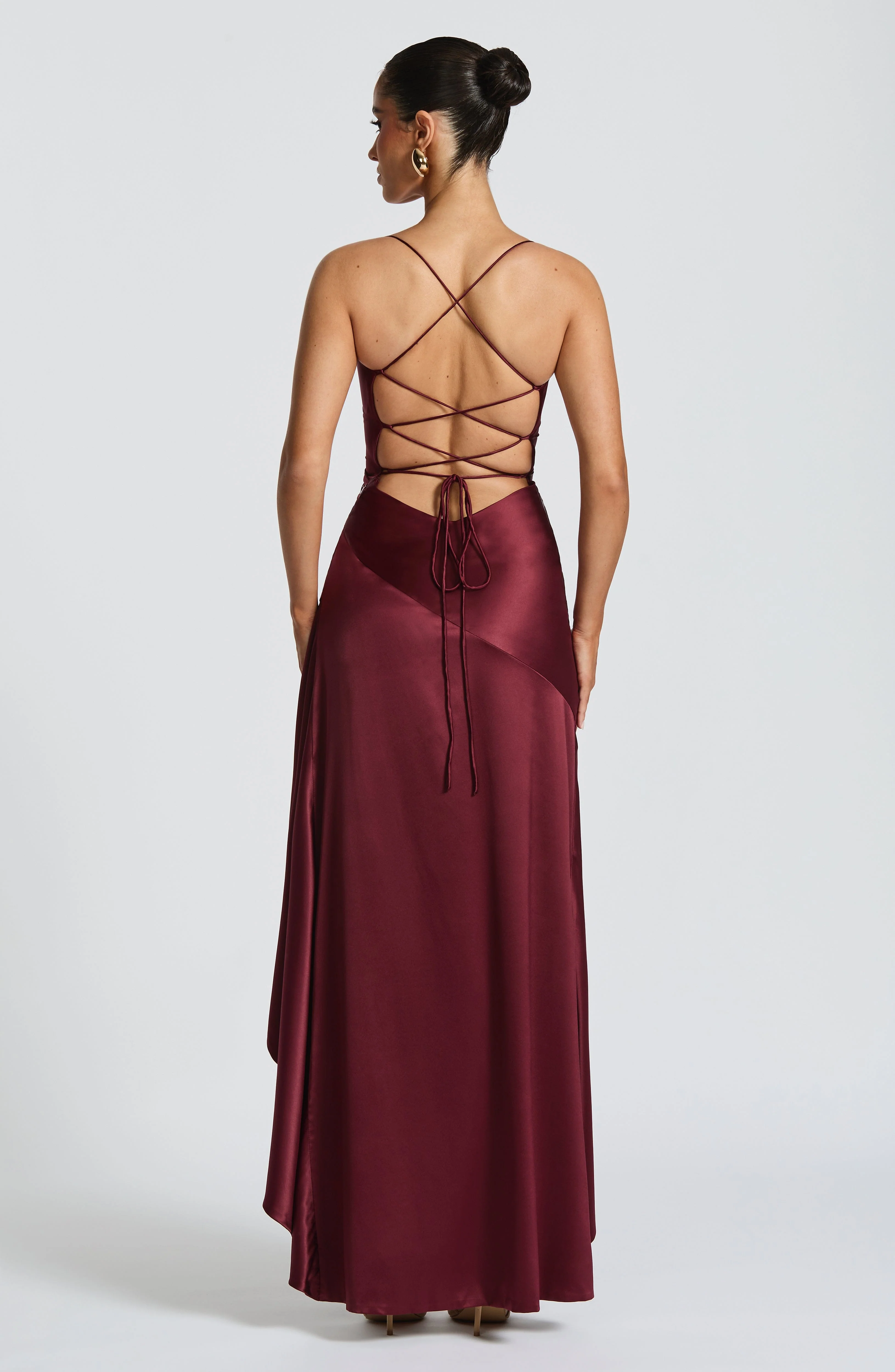 Samira Maxi Dress - Cherry Lacquer - Image 3
