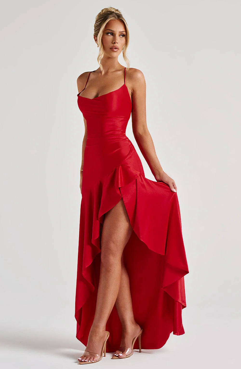 Samira Maxi Dress - Red - Image 4