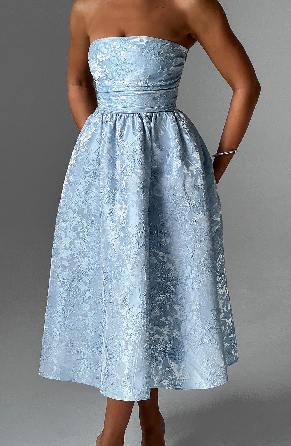 Saoirse Midi Dress - Blue - Image 3