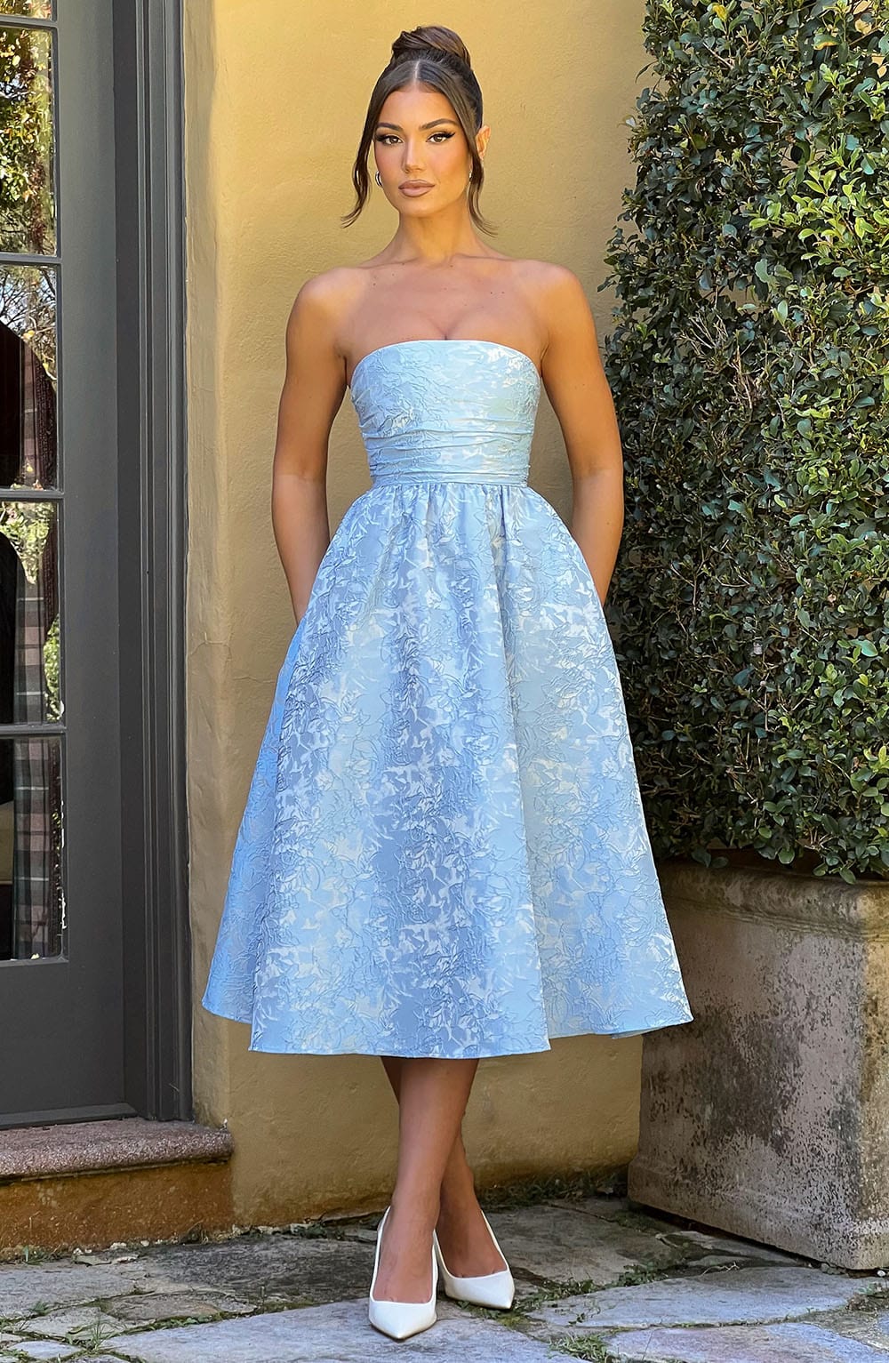 Saoirse Midi Dress - Blue - Image 8
