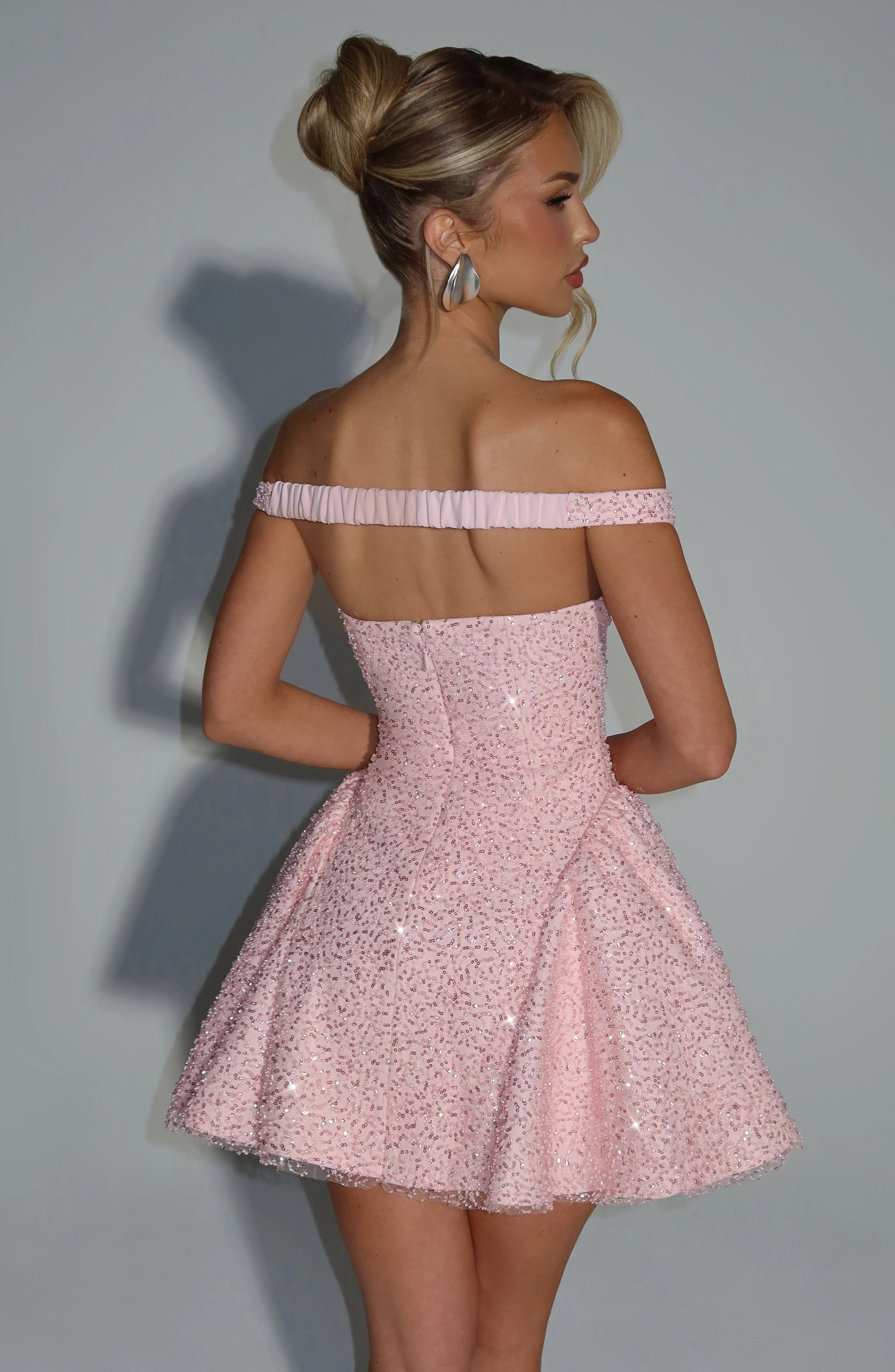 Sapphire Mini Dress - Blush - Image 2