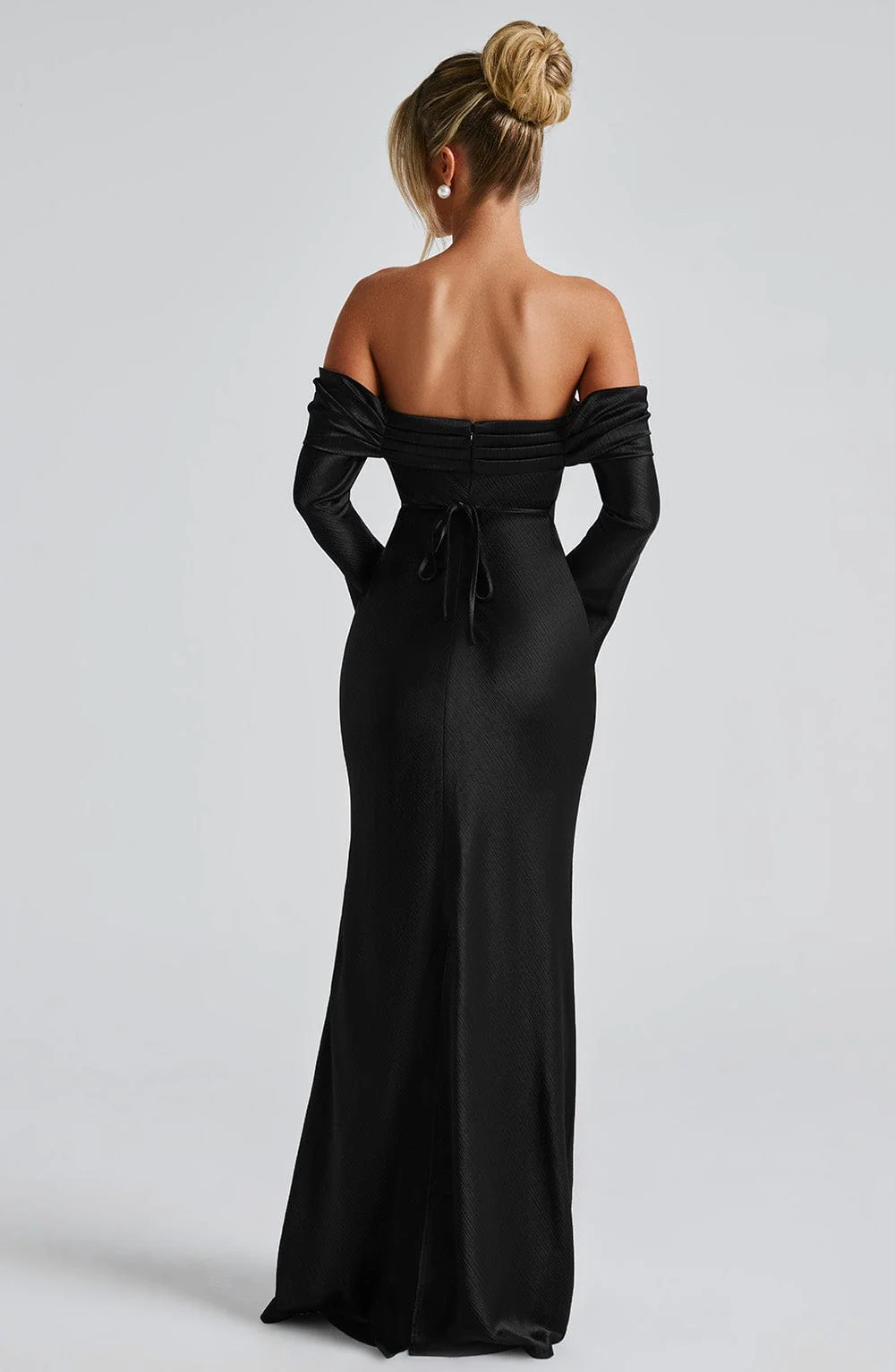 Selene Maxi Dress - Black - Image 6