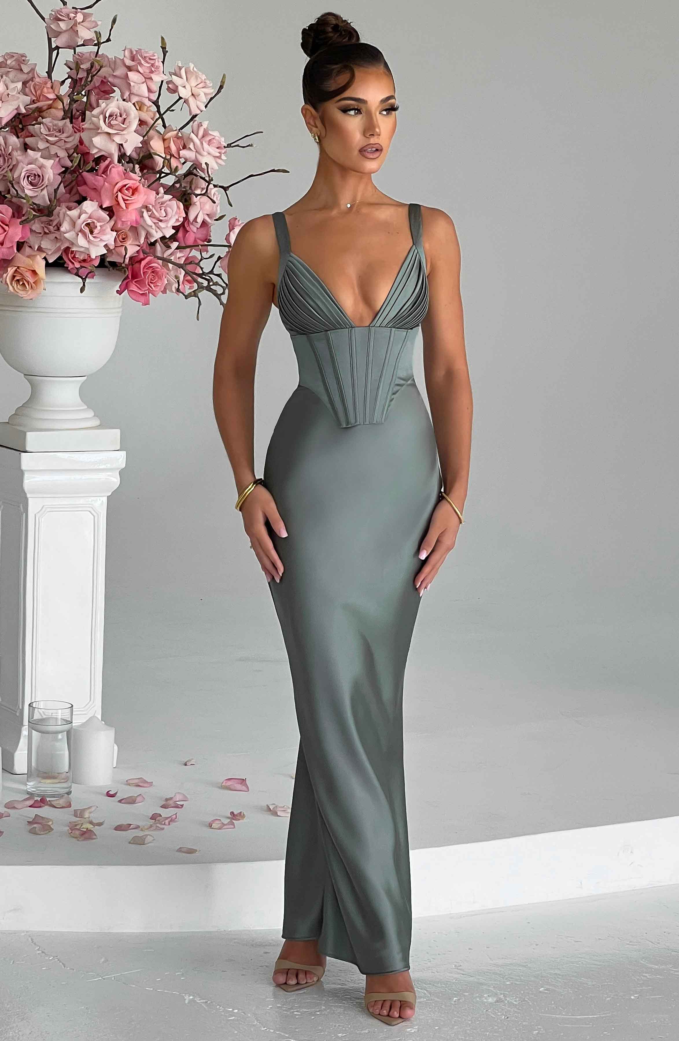 Shae Maxi Dress - Sage - Image 5