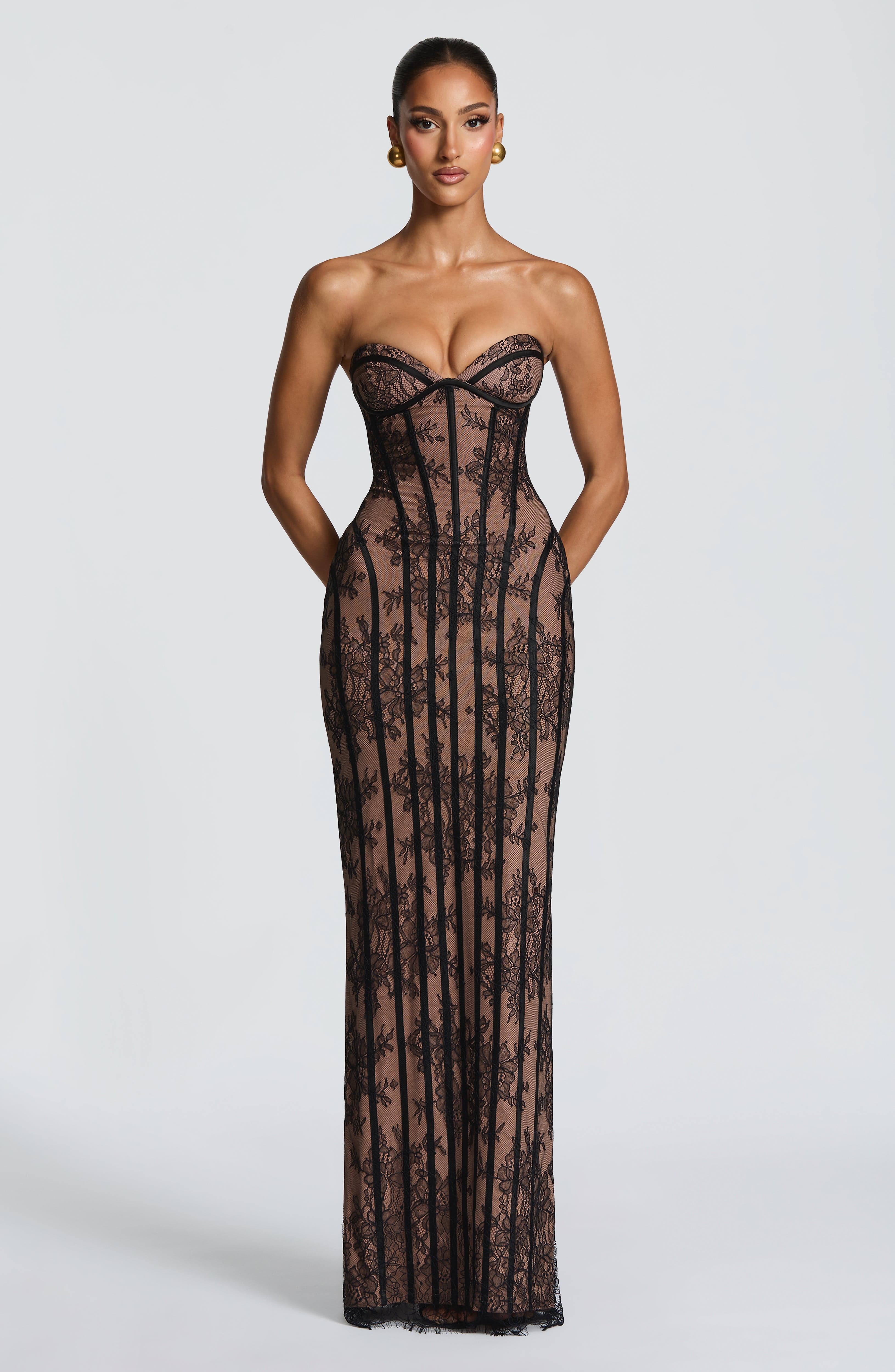 Sian Maxi Dress - Black - Image 12
