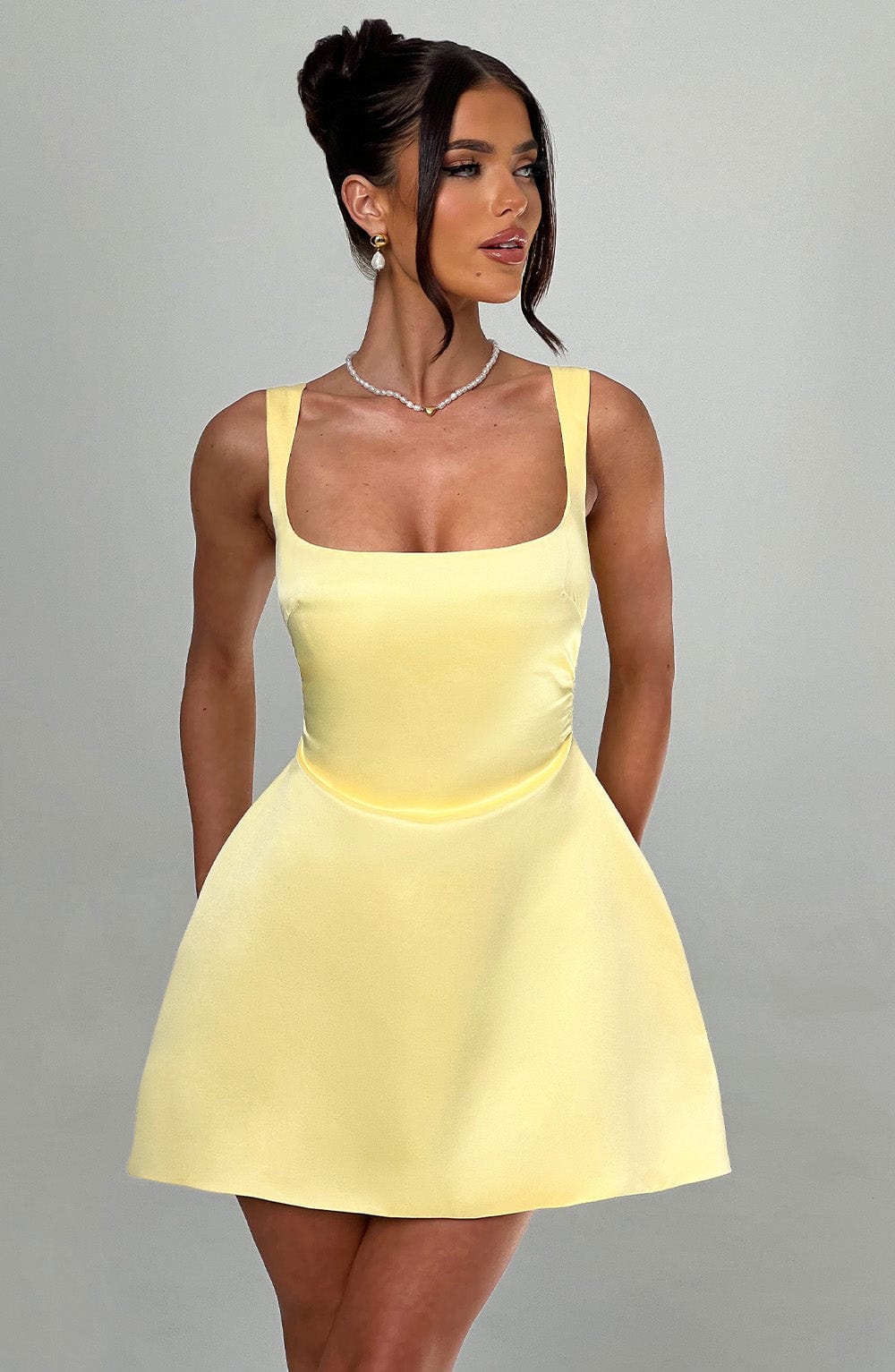 Sofie Mini Dress - Lemon - Image 11