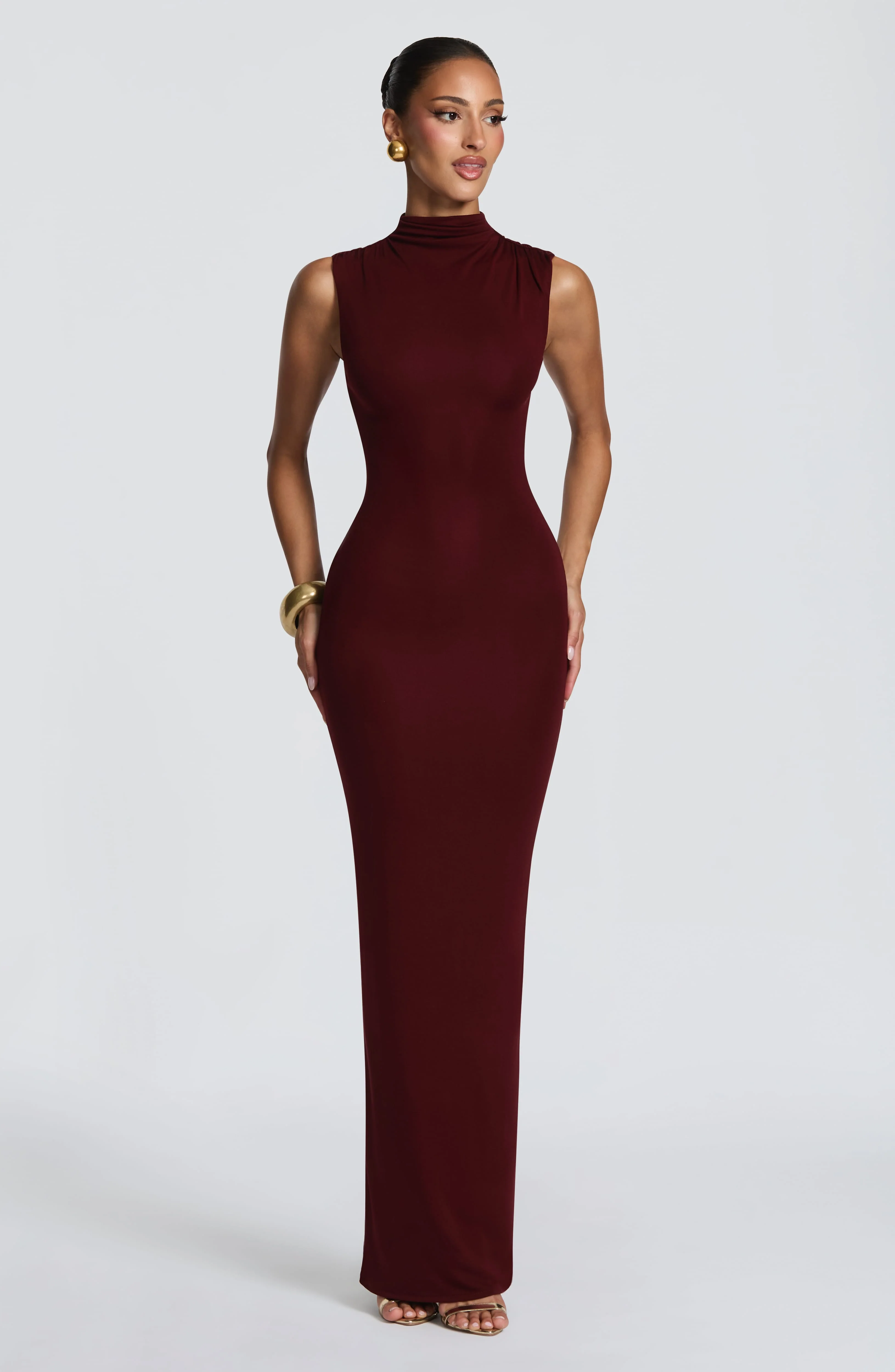 Soline Maxi Dress - Cherry Lacquer - Image 5