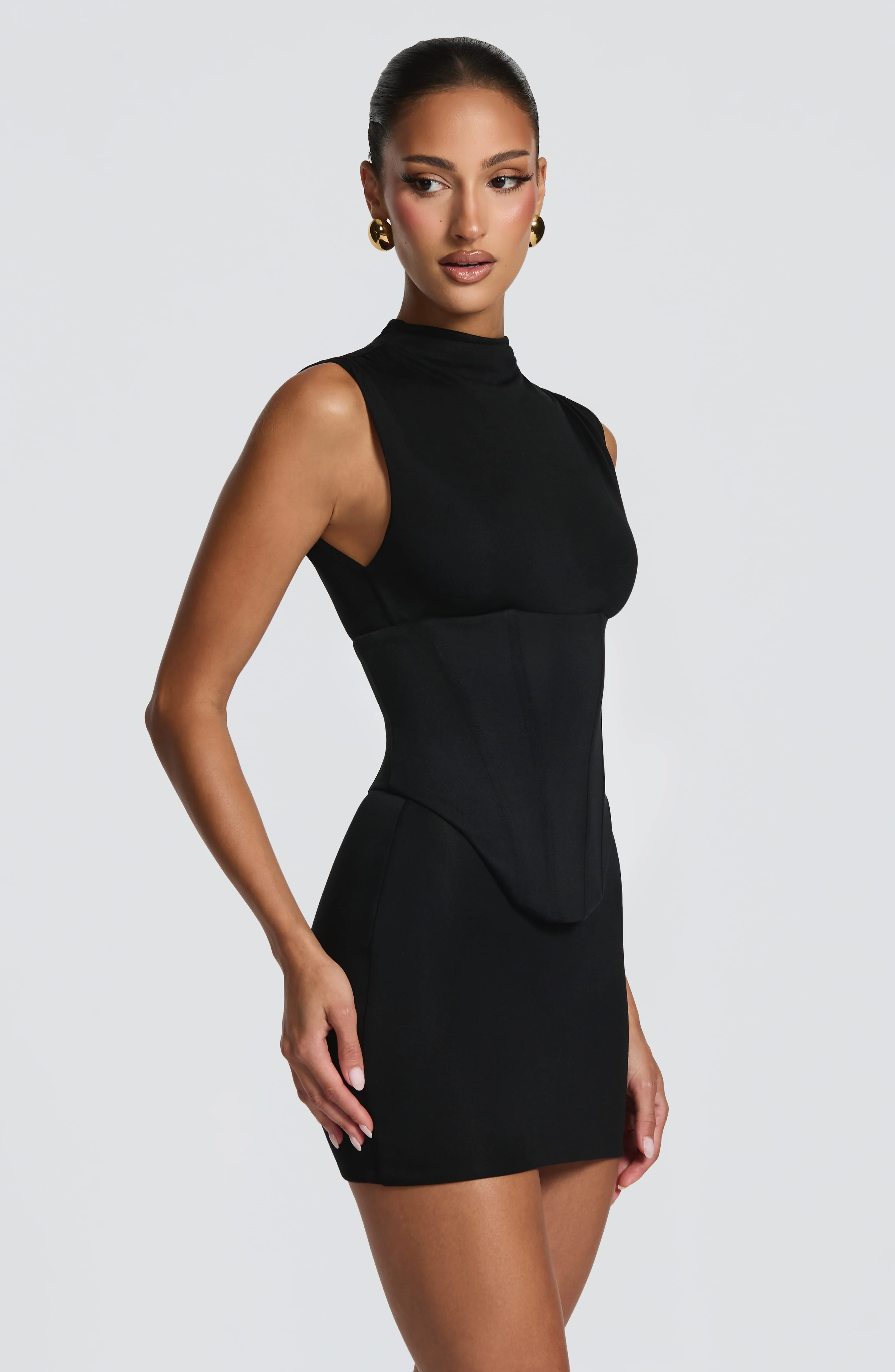 Soline Mini Dress - Black - Image 5