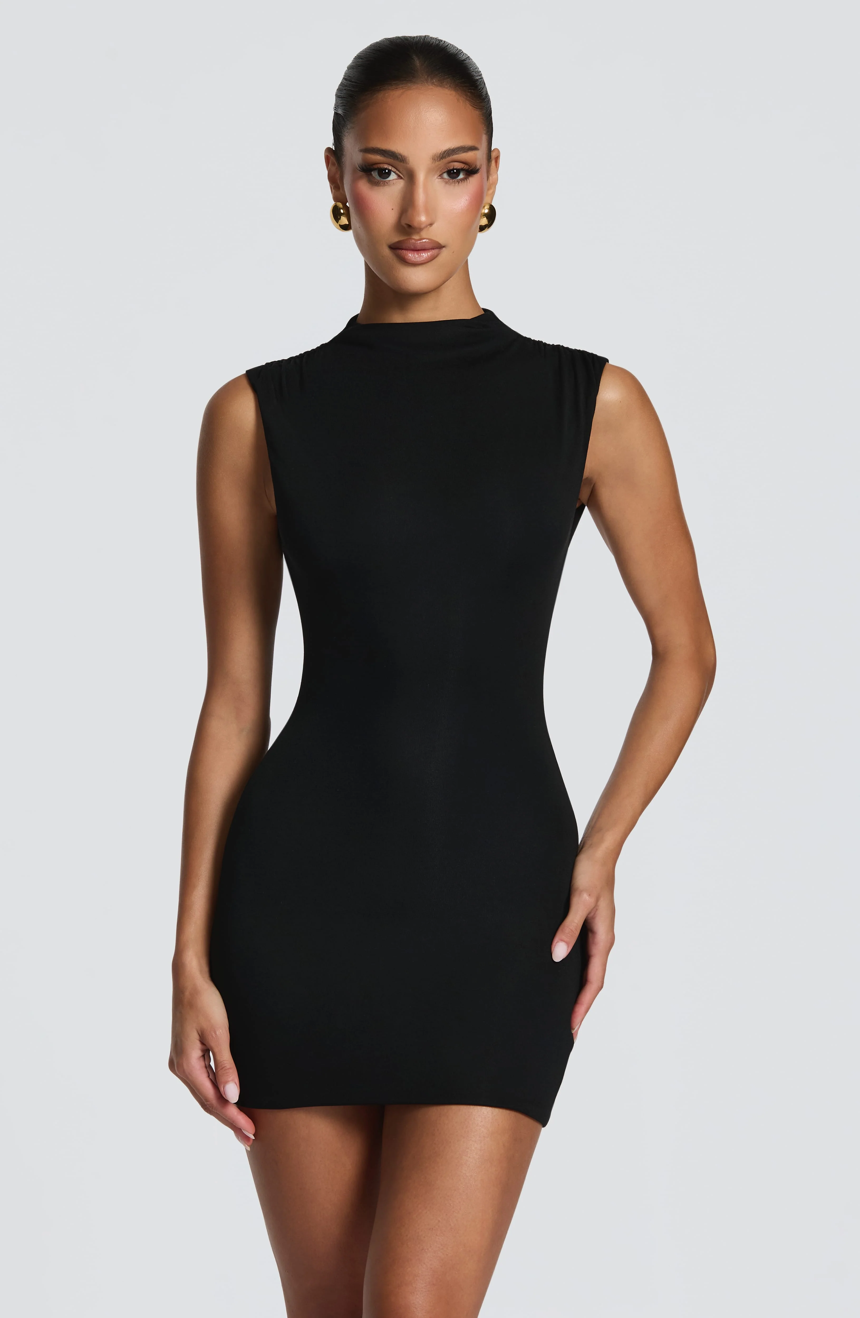 Soline Mini Dress - Black - Image 6