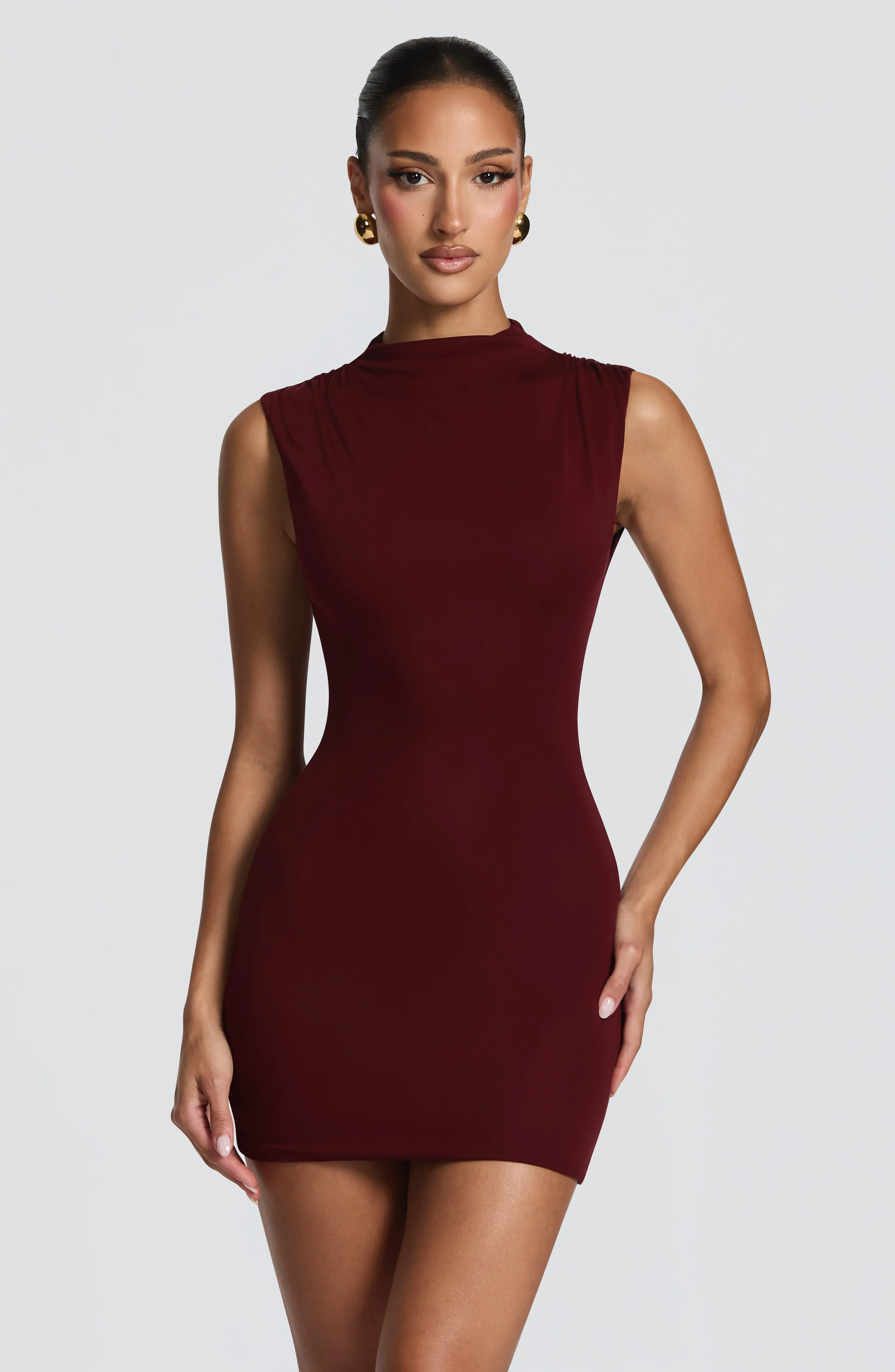 Soline Mini Dress - Cherry Lacquer - Image 6