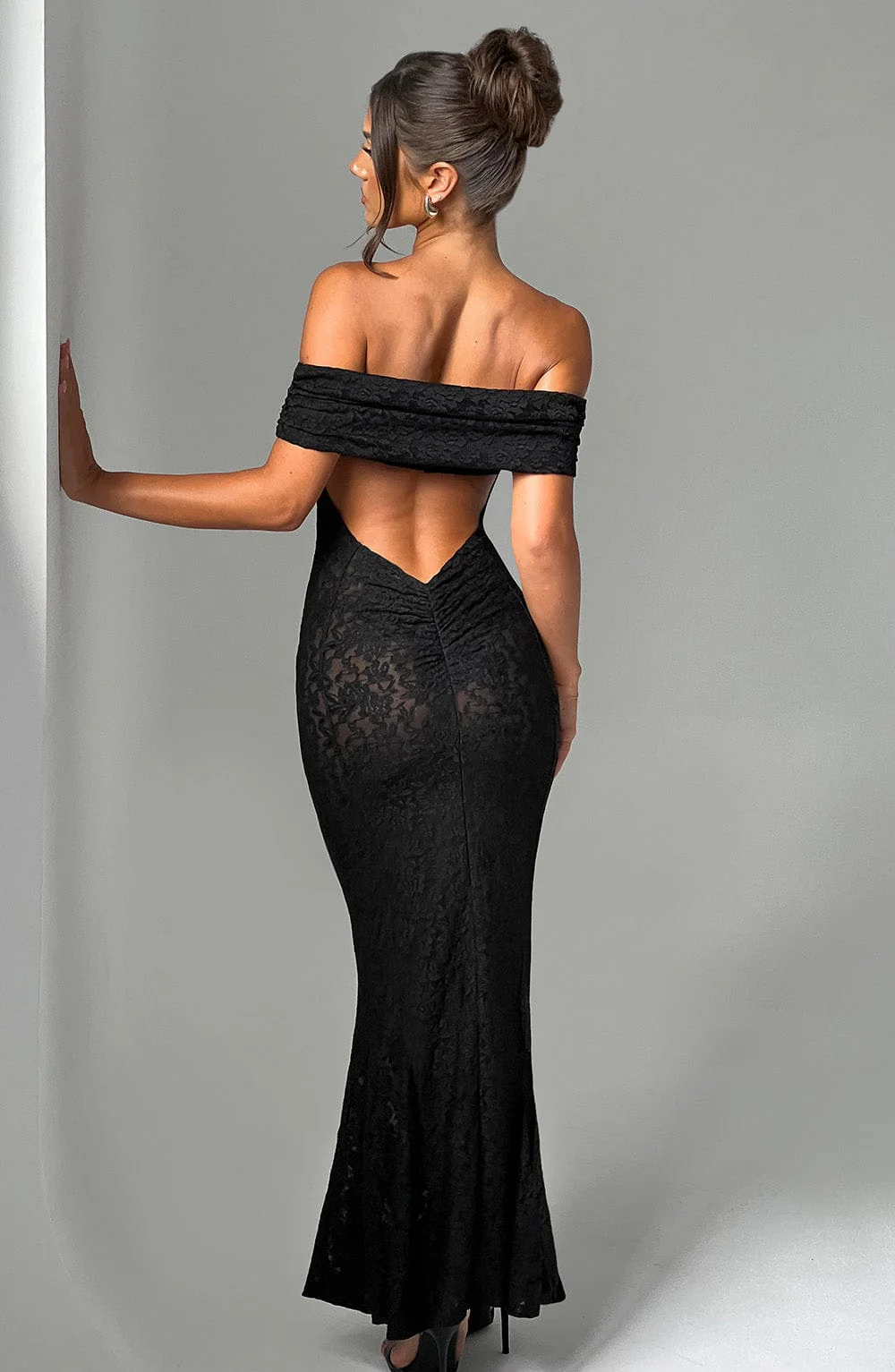 Stephanie Maxi Dress - Black - Image 8