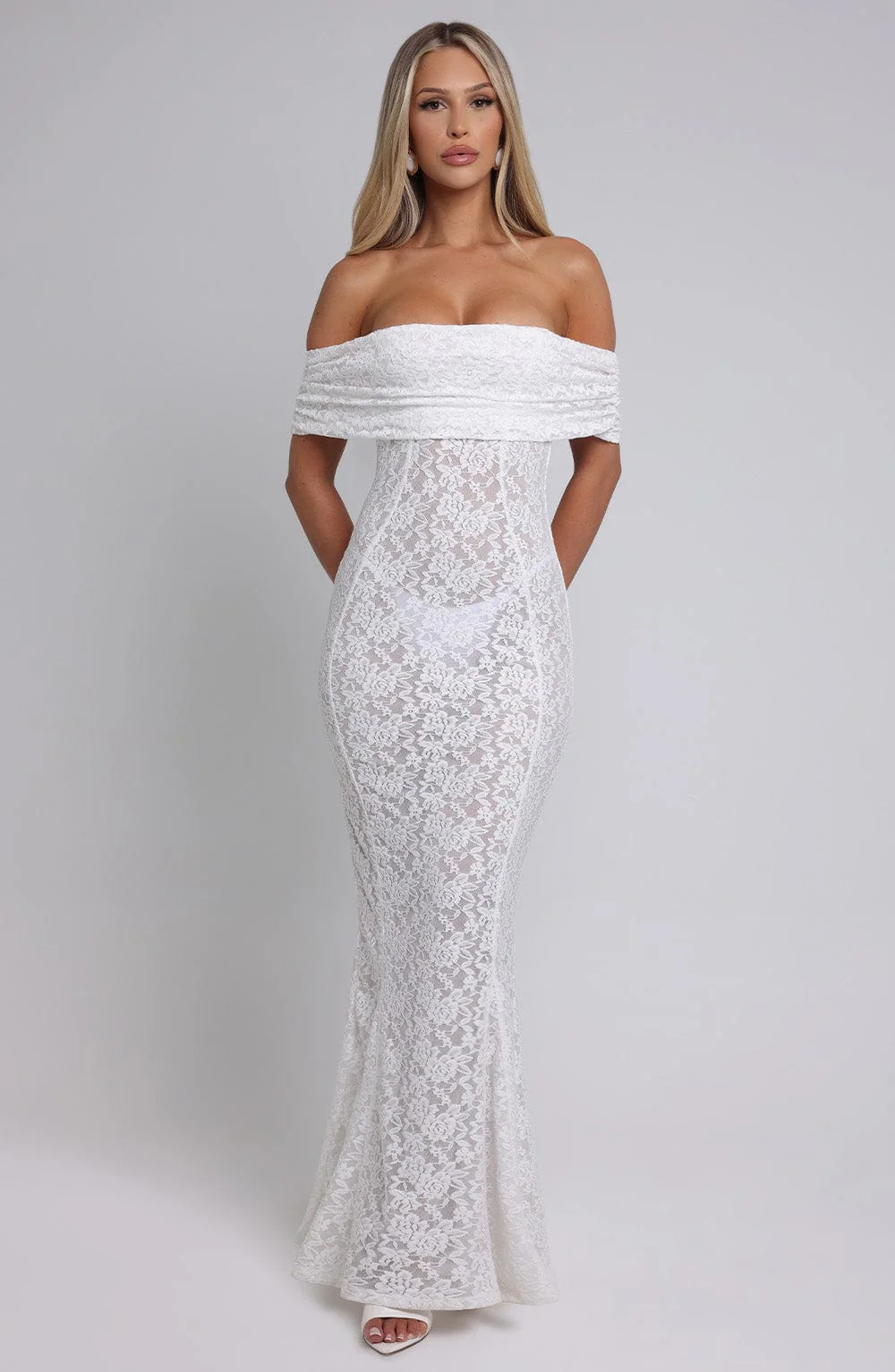 Stephanie Maxi Dress - Ivory - Image 5