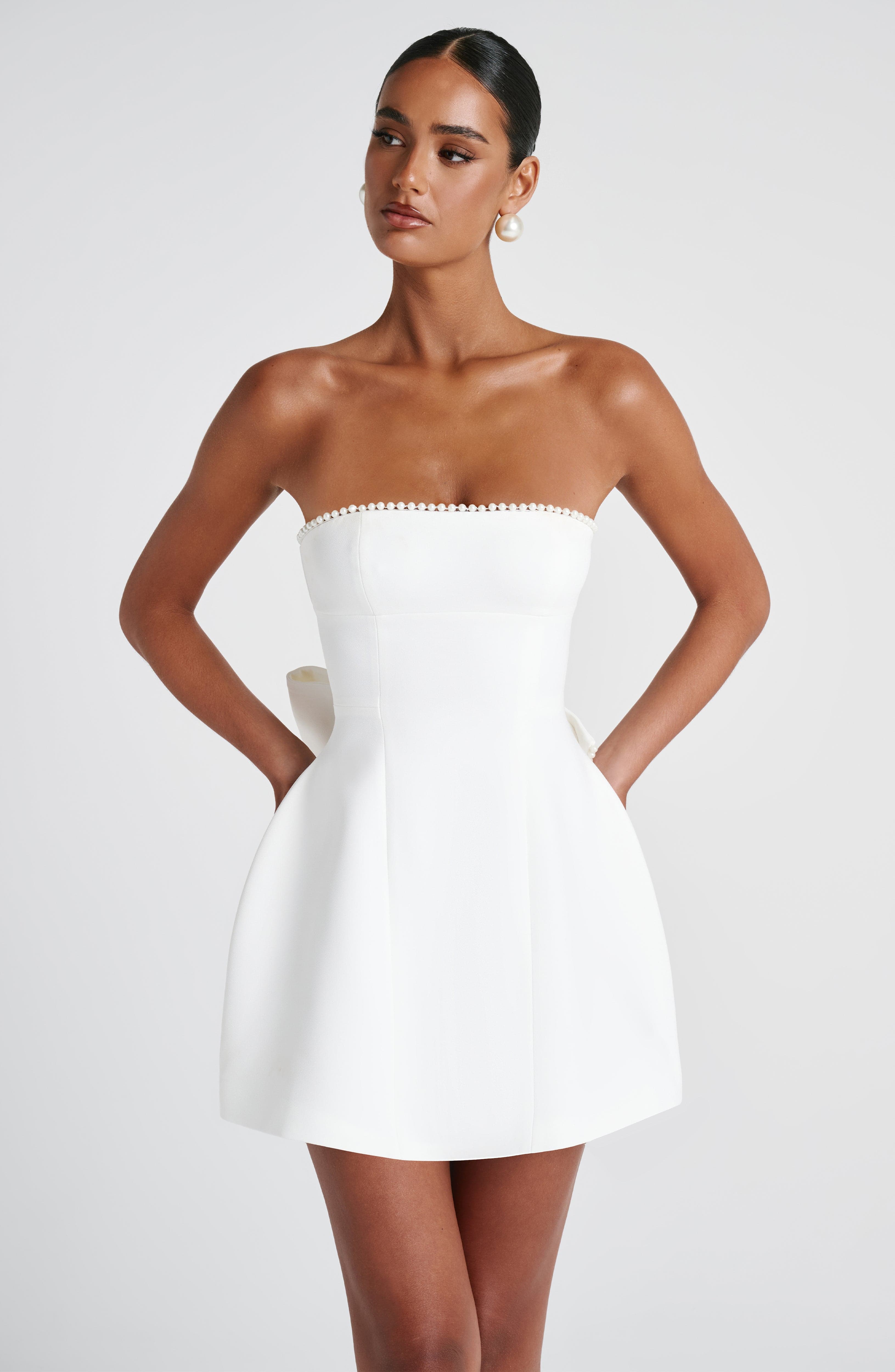 Suni Mini Dress - Ivory - Image 9