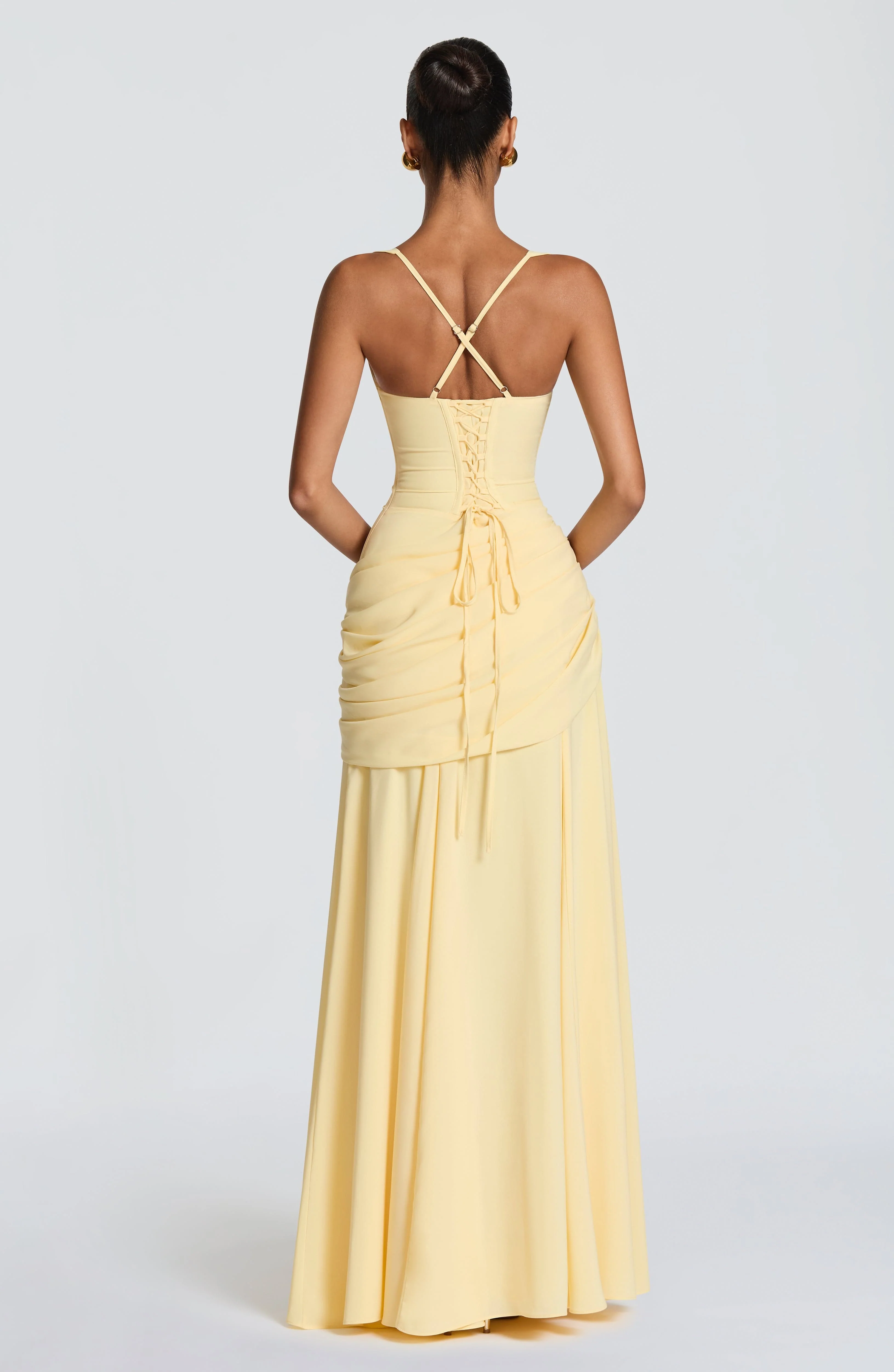 Sura Maxi Dress - Lemon - Image 2