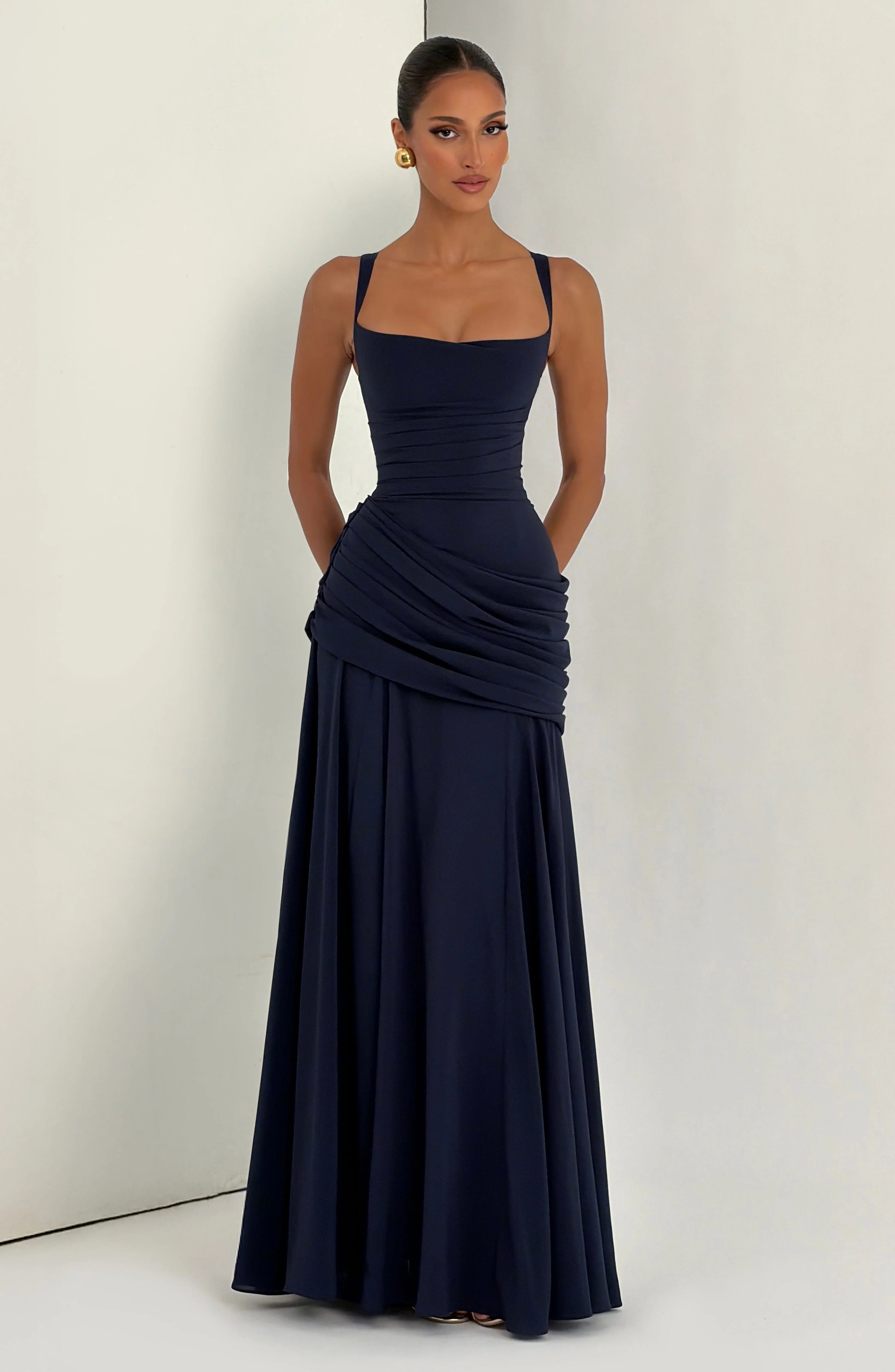 Sura Maxi Dress - Navy - Image 7