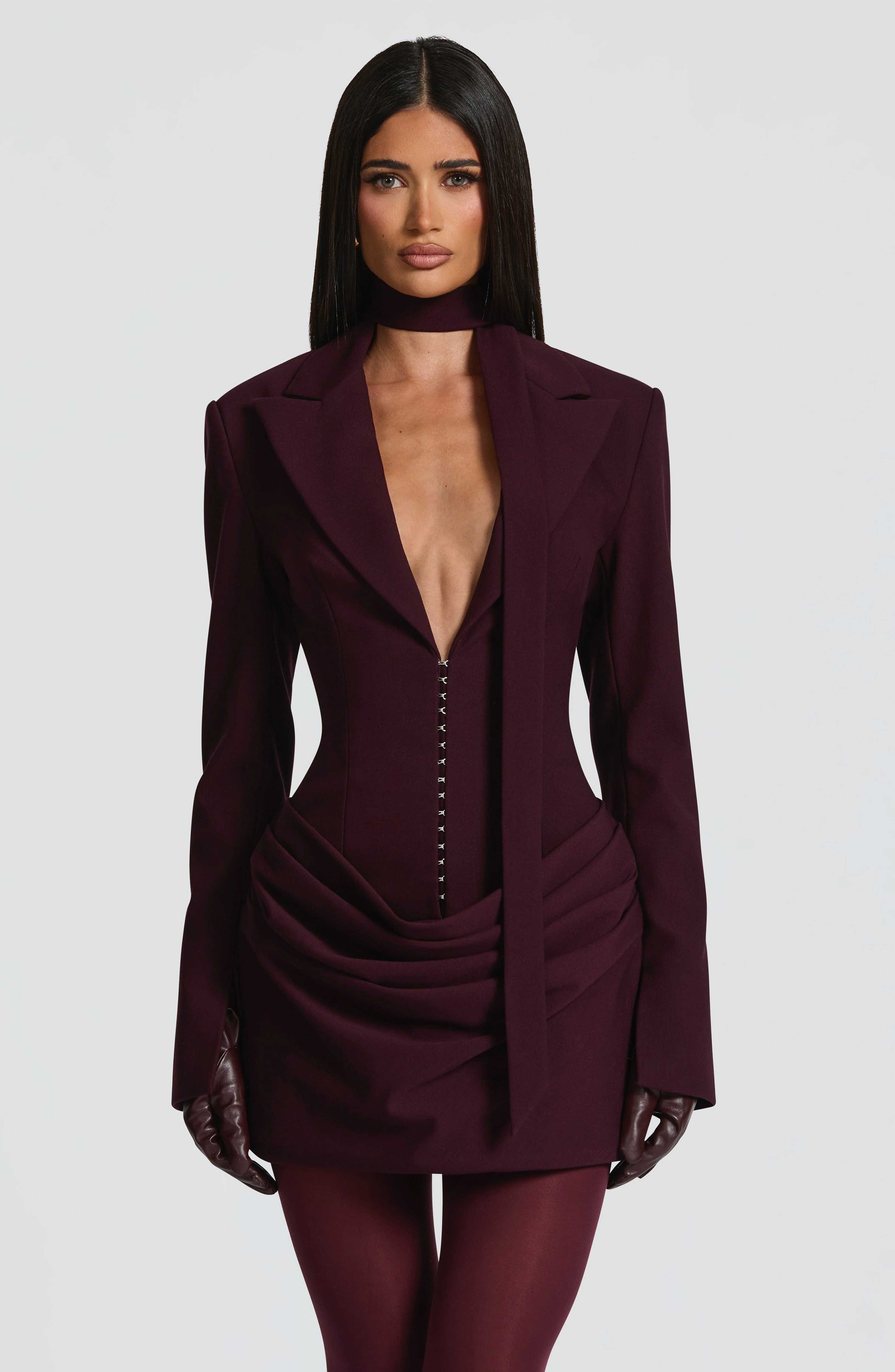 Susie Mini Dress - Plum - Image 5