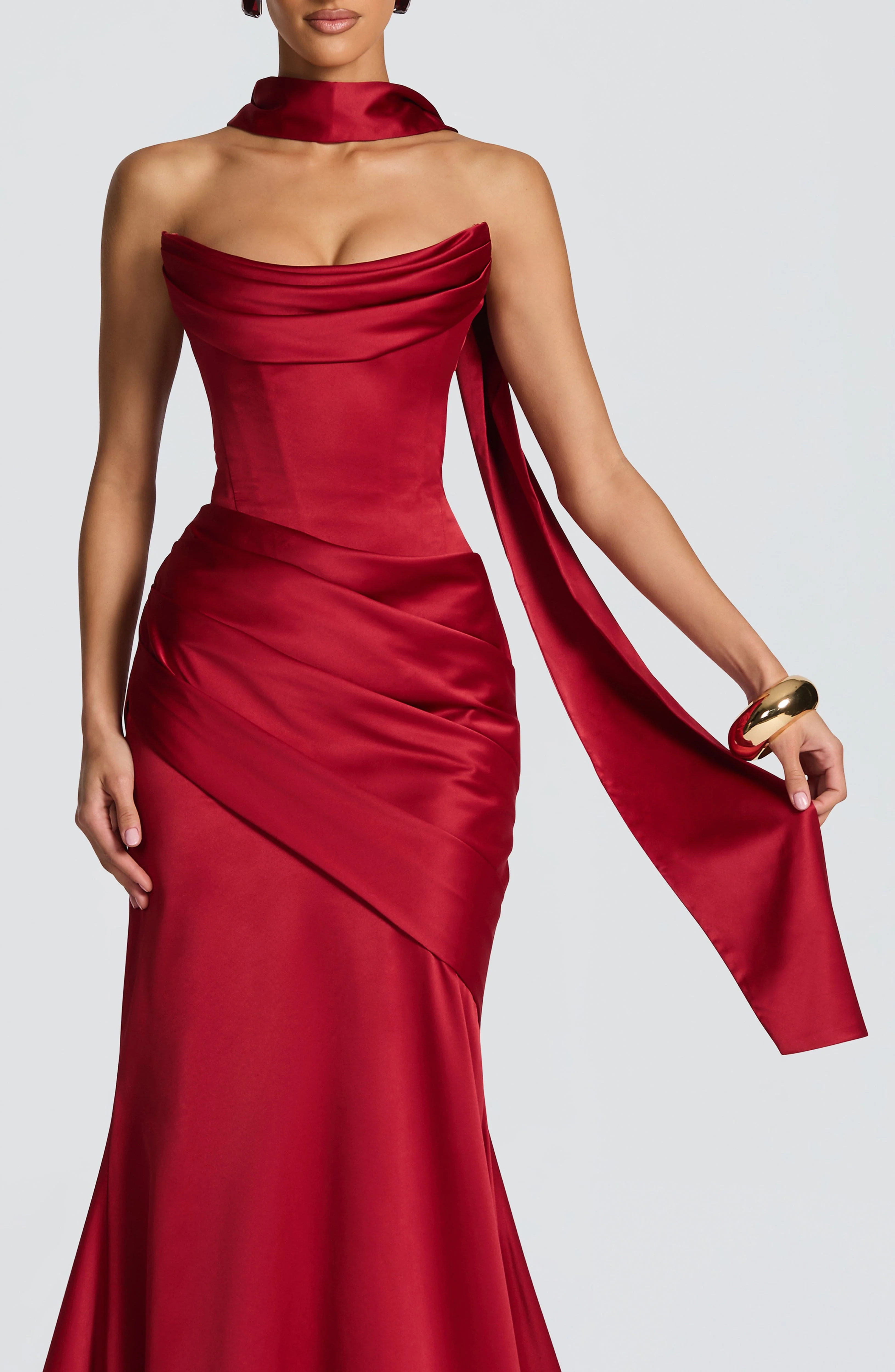 Sybil Scarf - Deep Red