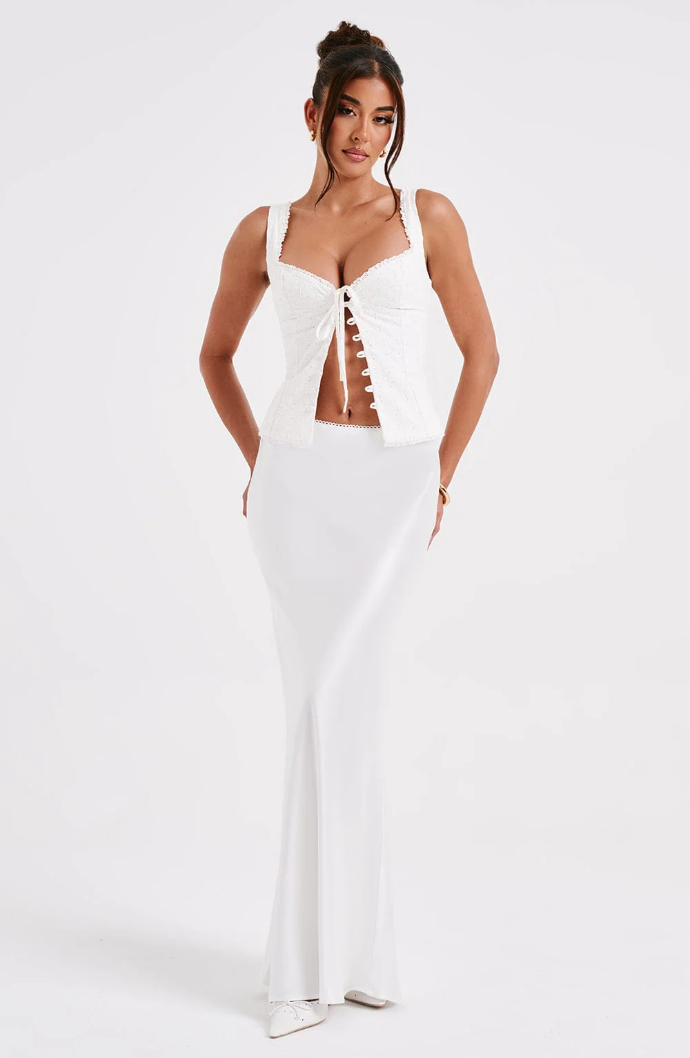 Sydney Maxi Skirt - Ivory - Image 4