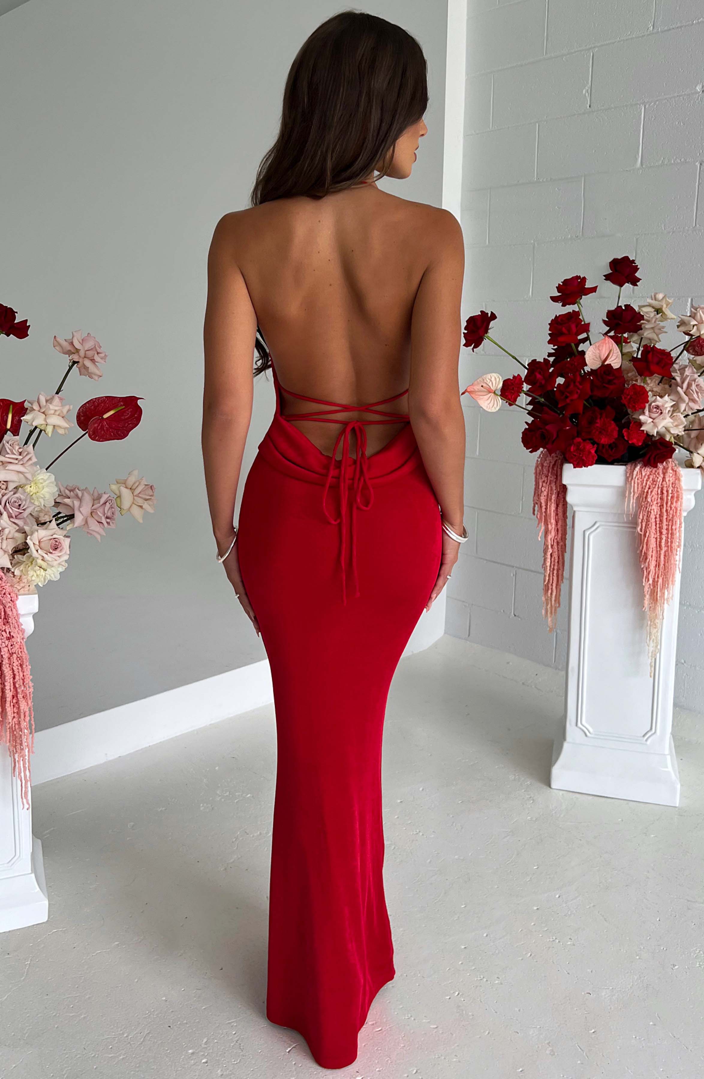 Talisa Maxi Dress - Red - Image 6